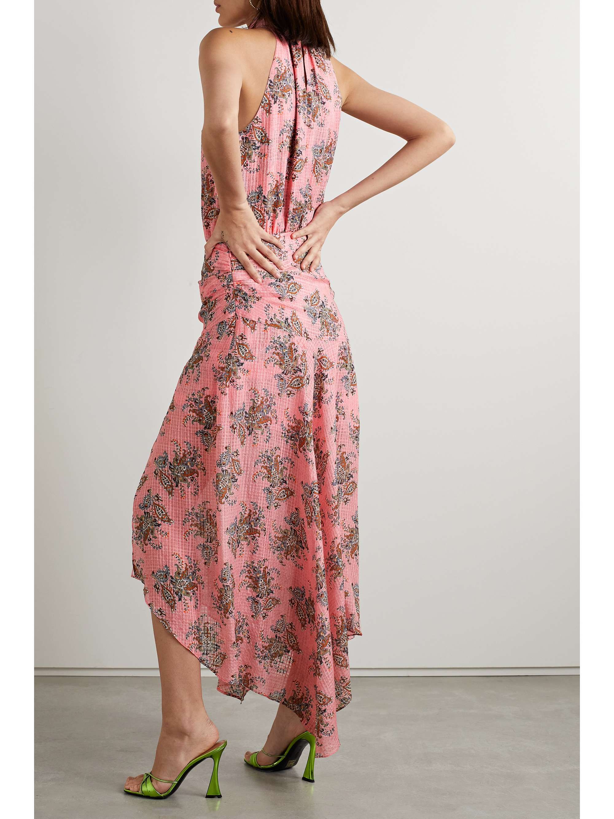 VERONICA BEARD Leia floralprint silk halterneck midi dress NETAPORTER