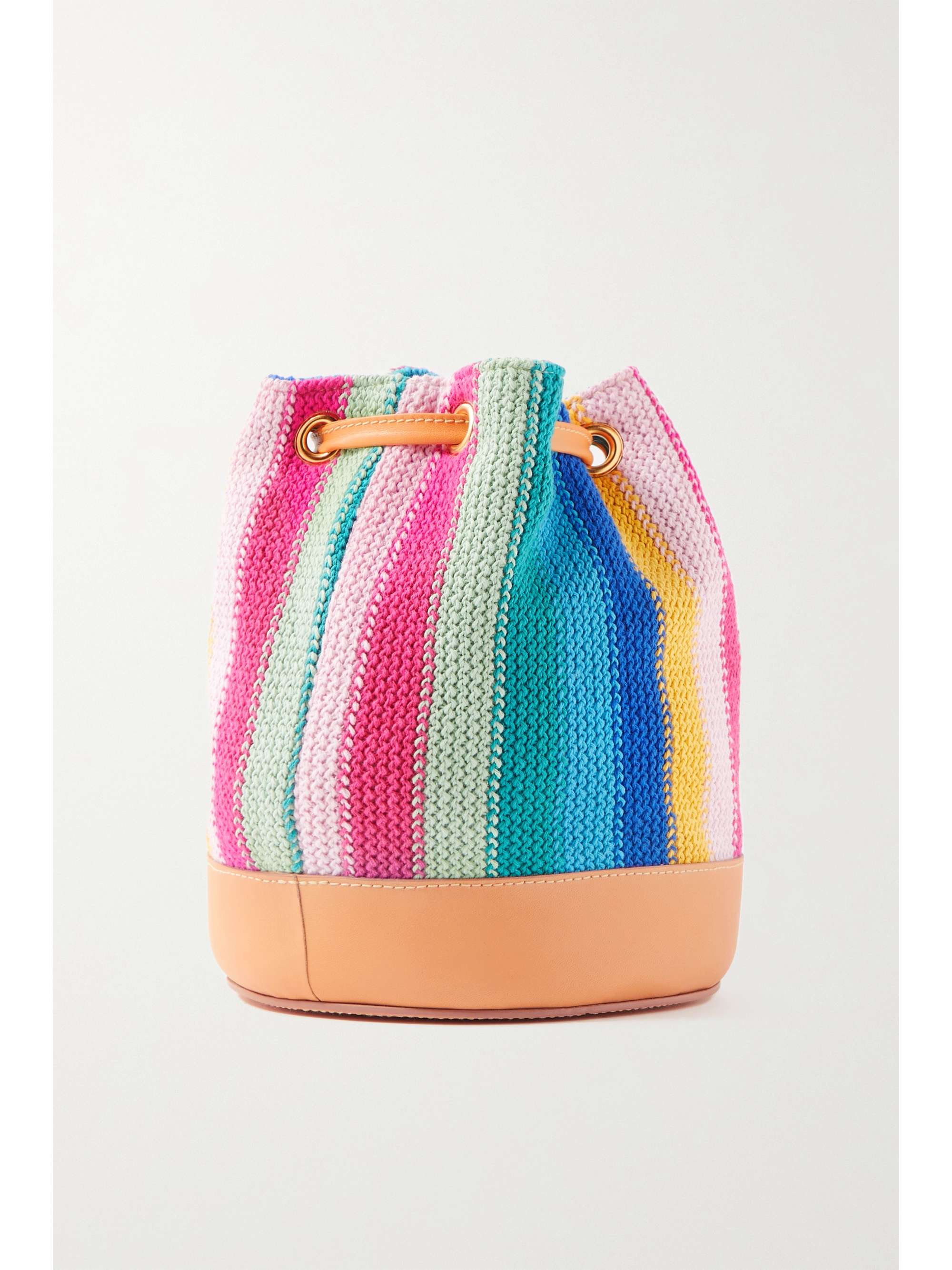 LA DOUBLEJ Sac seau en toile de coton à finitions en cuir