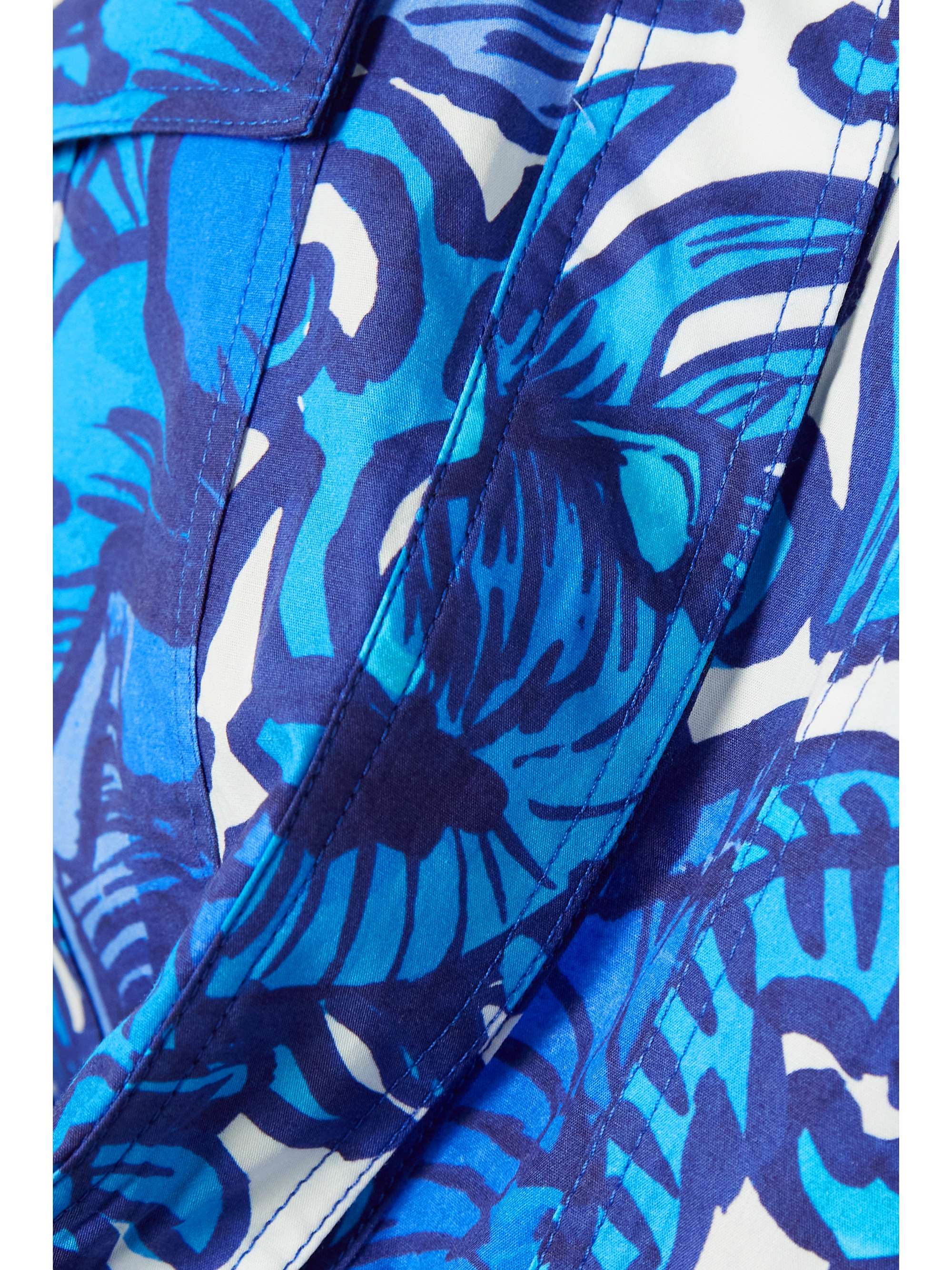 LA DOUBLEJ Aviator floral-print cotton-poplin jumpsuit