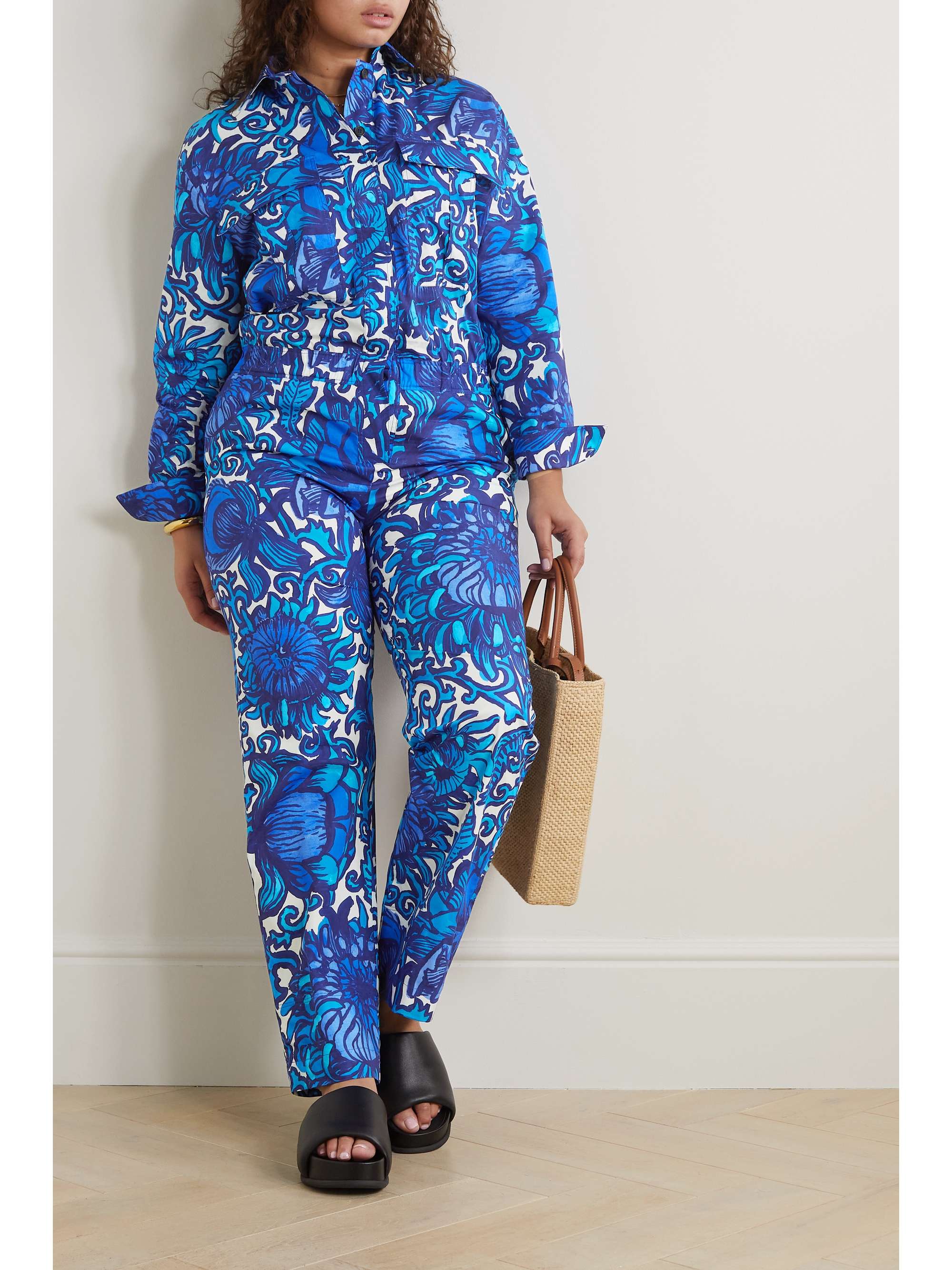 Aviator Jumpsuit in Floral