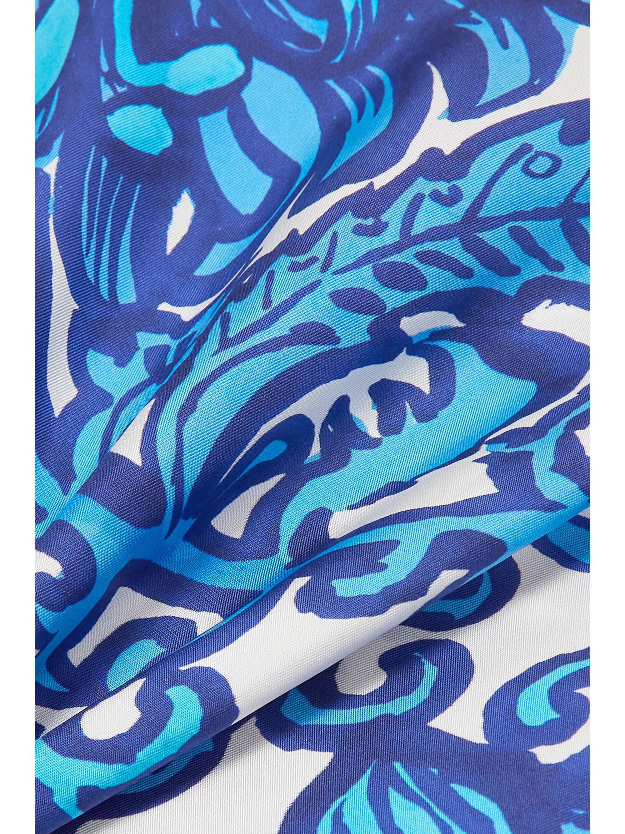 LA DOUBLEJ Twirl printed silk-twill tank