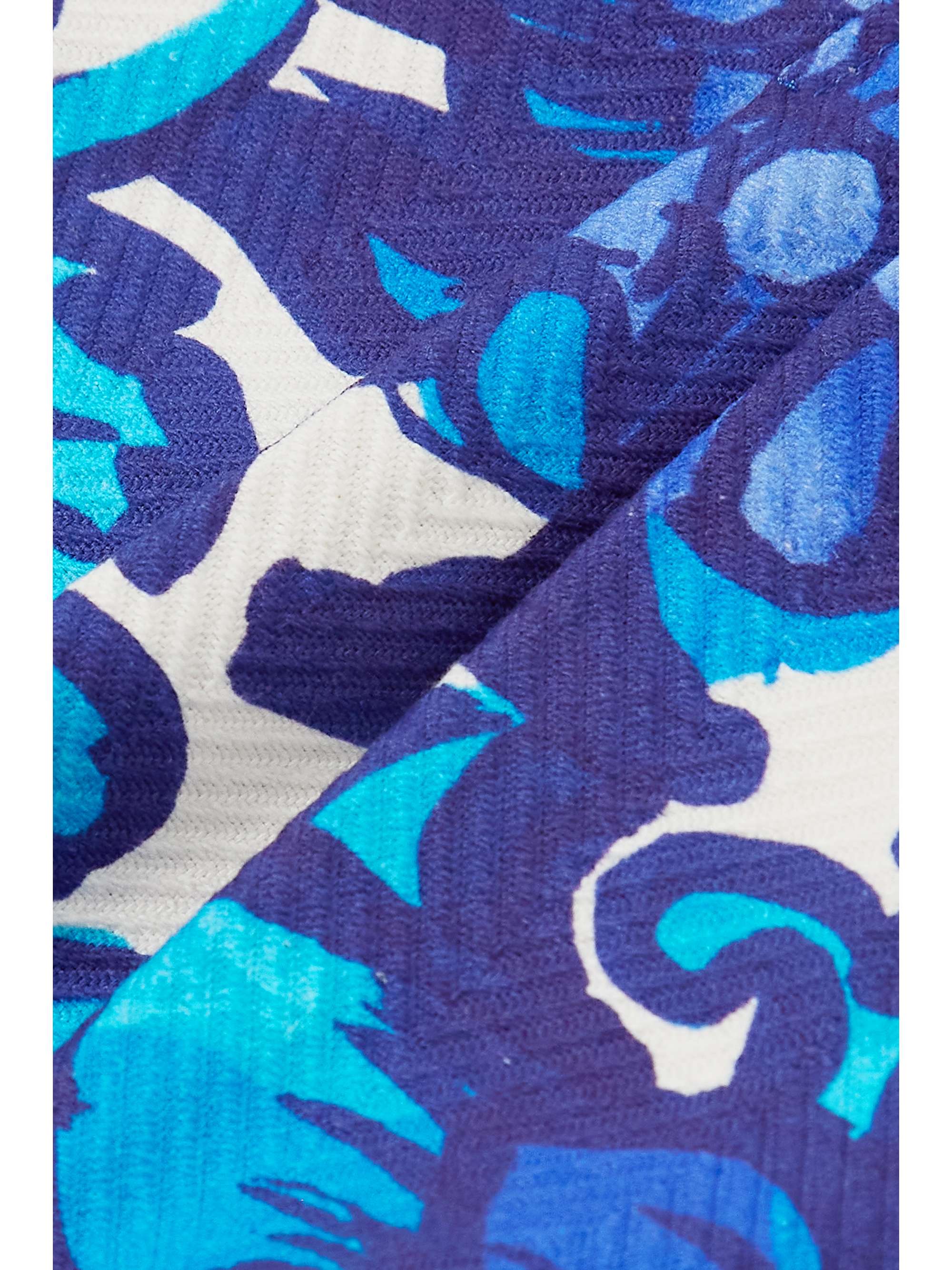 LA DOUBLEJ Deck printed textured-cotton shorts