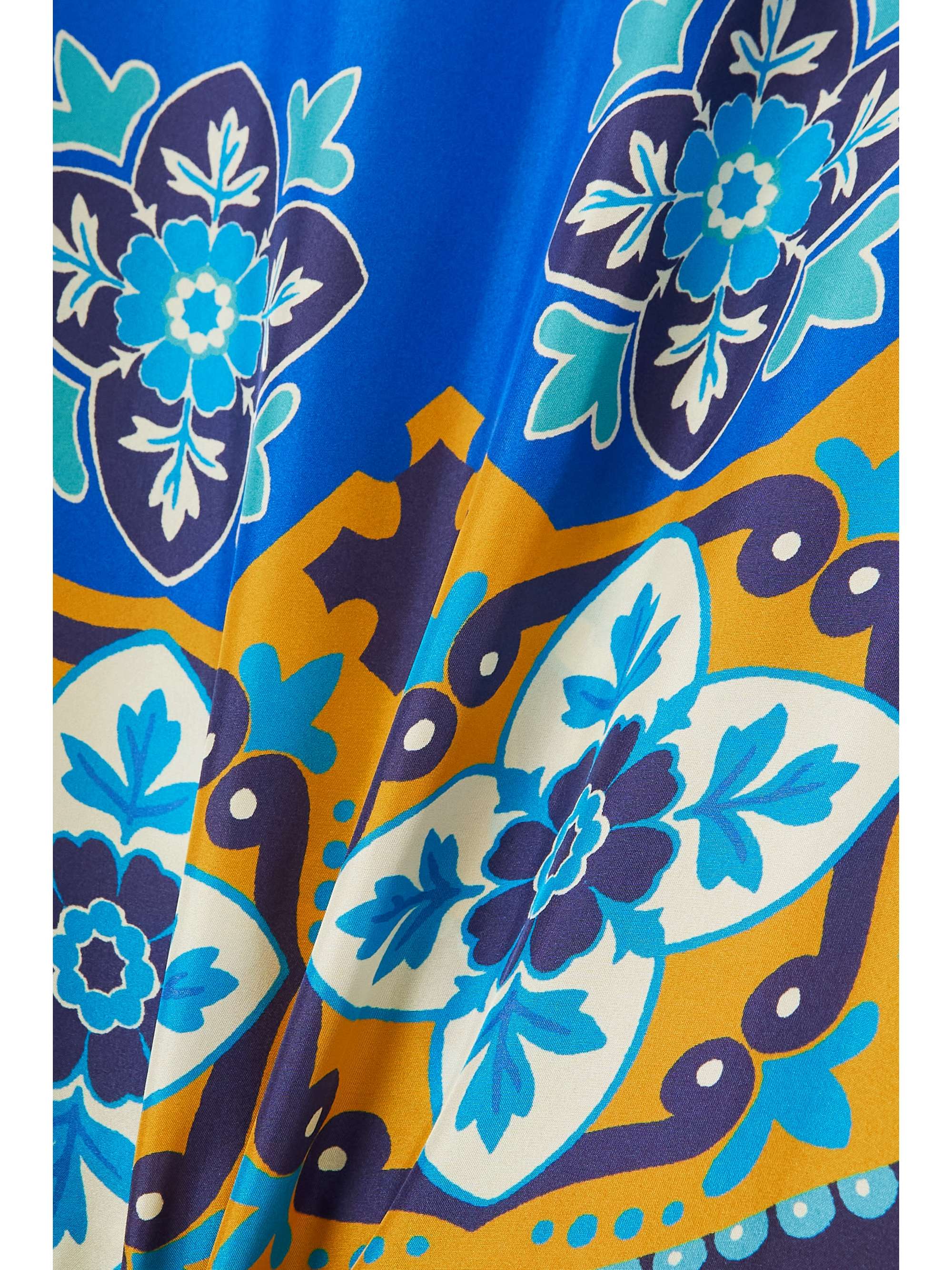 LA DOUBLEJ Vesta tiered printed silk-voile maxi dress