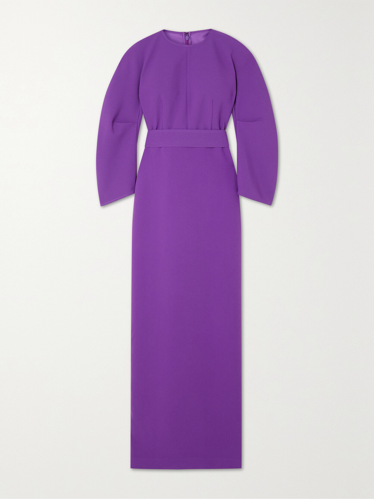Solace London Allegra Belted Crepe Maxi Dress