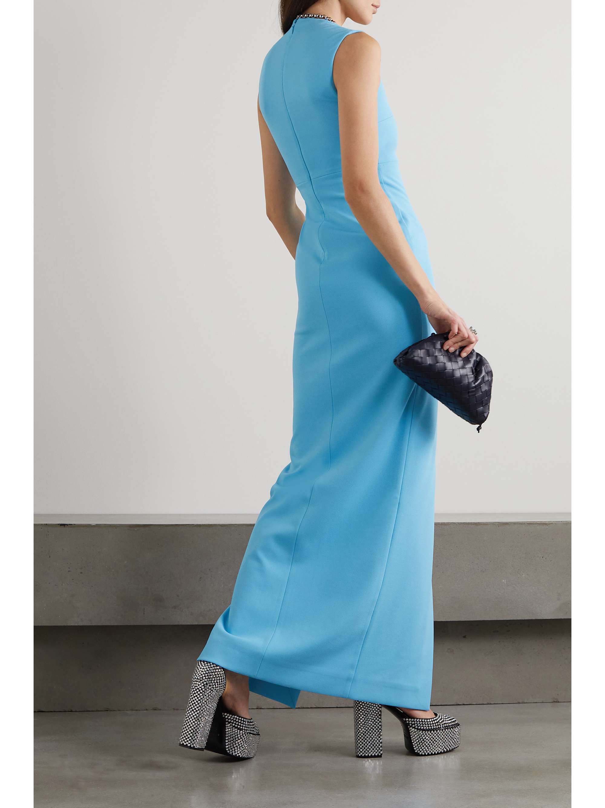 SOLACE LONDON Sofia stretch-crepe maxi dress
