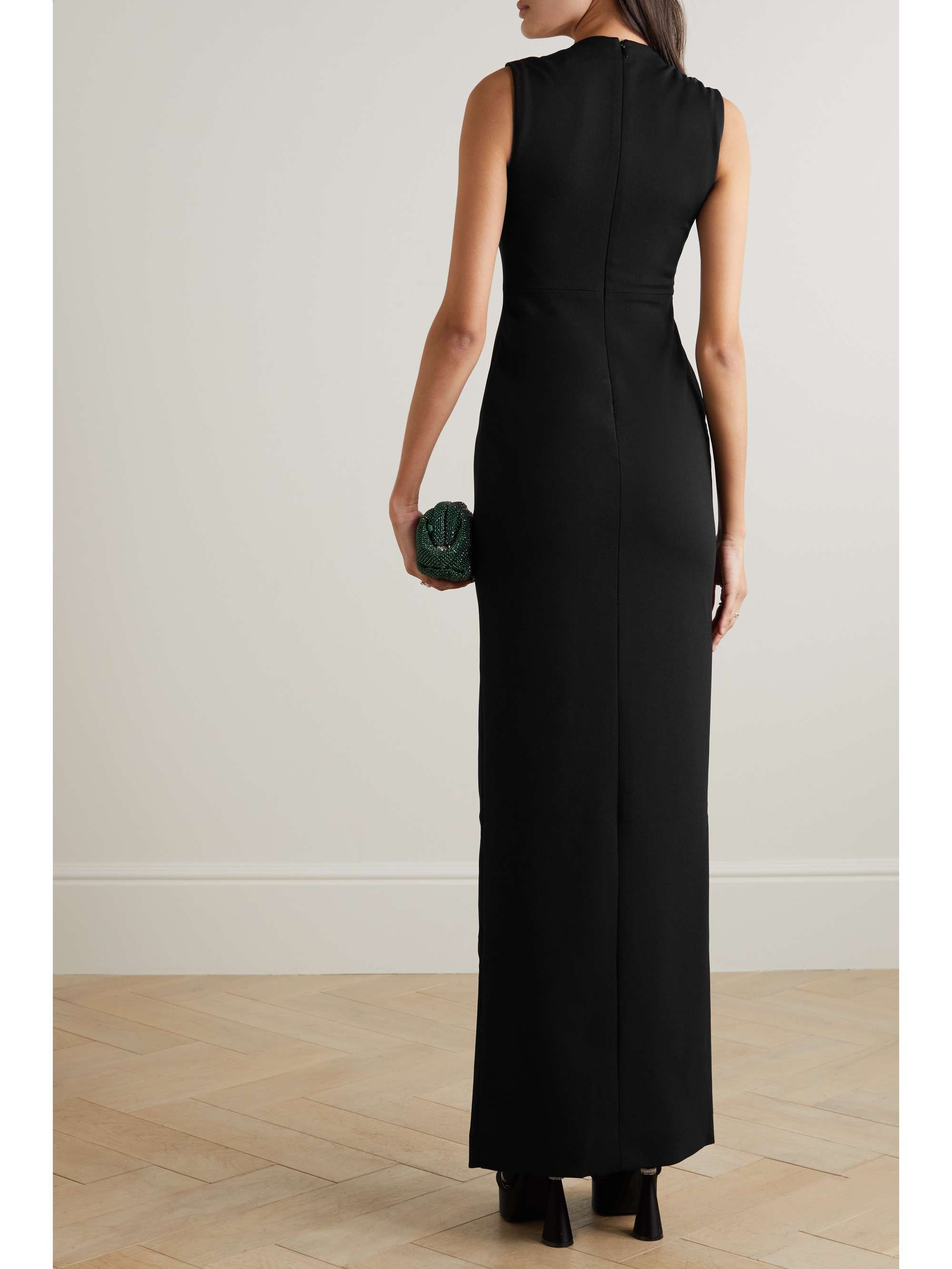 SOLACE LONDON Sofia stretch-crepe maxi dress