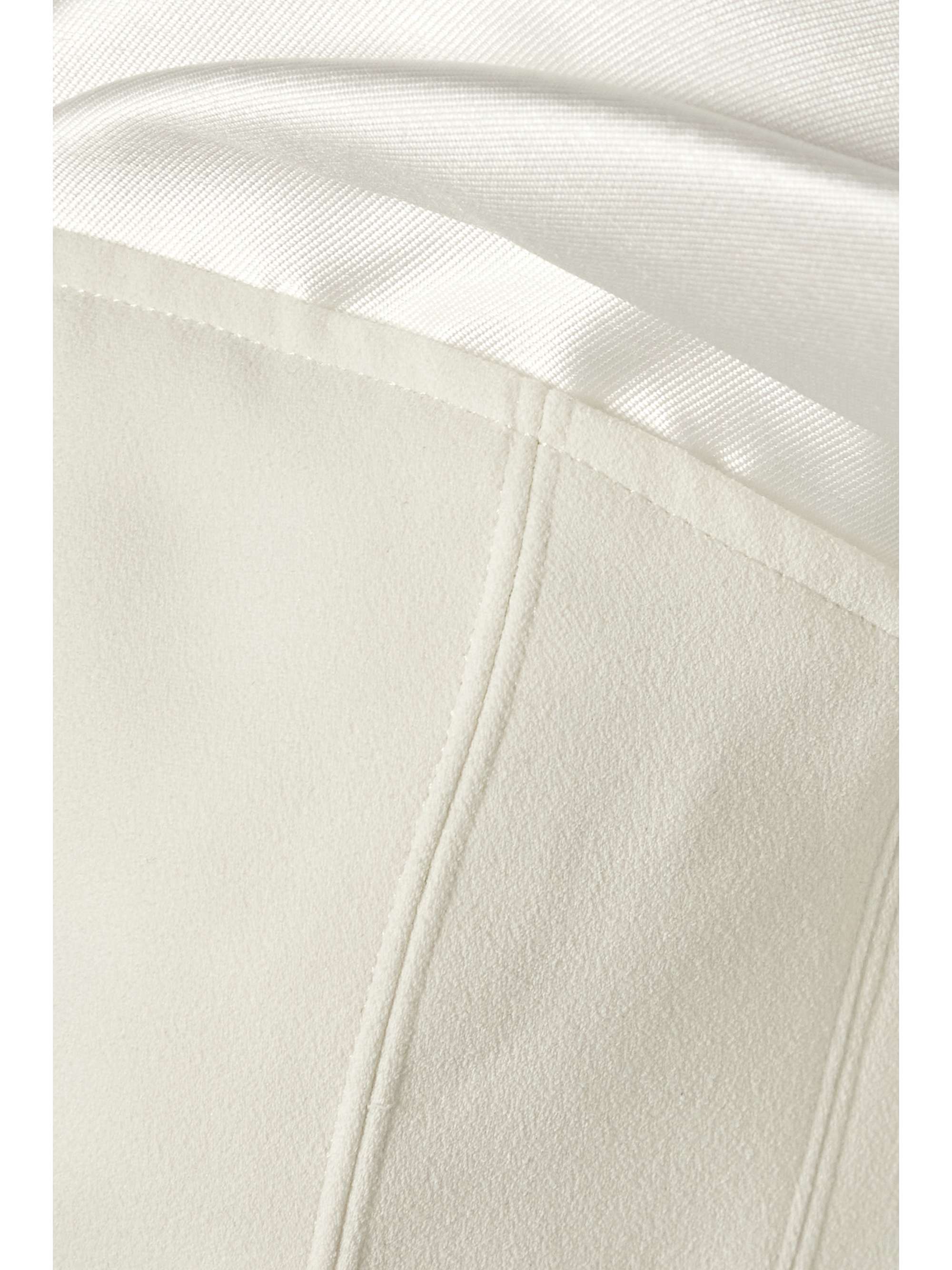 SOLACE LONDON Dakota off-the-shoulder crepe and satin-twill gown