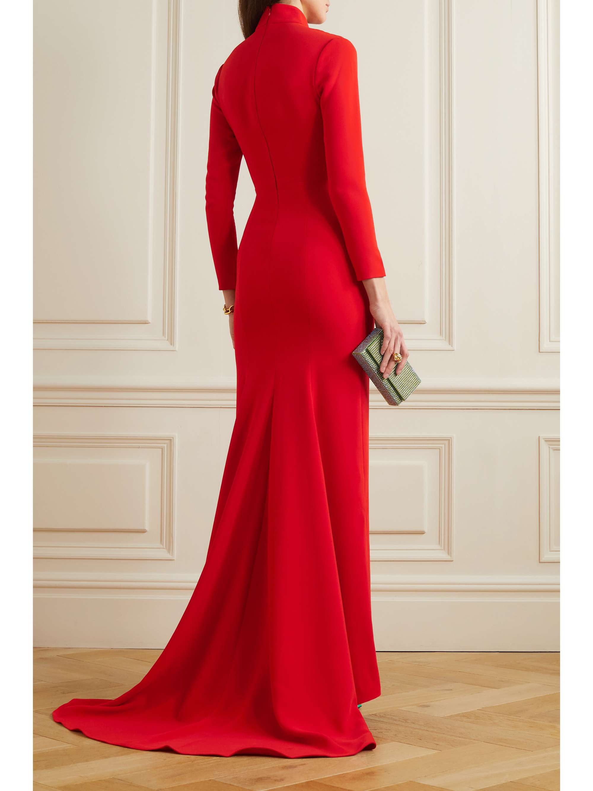 SOLACE LONDON Vivienne crepe gown