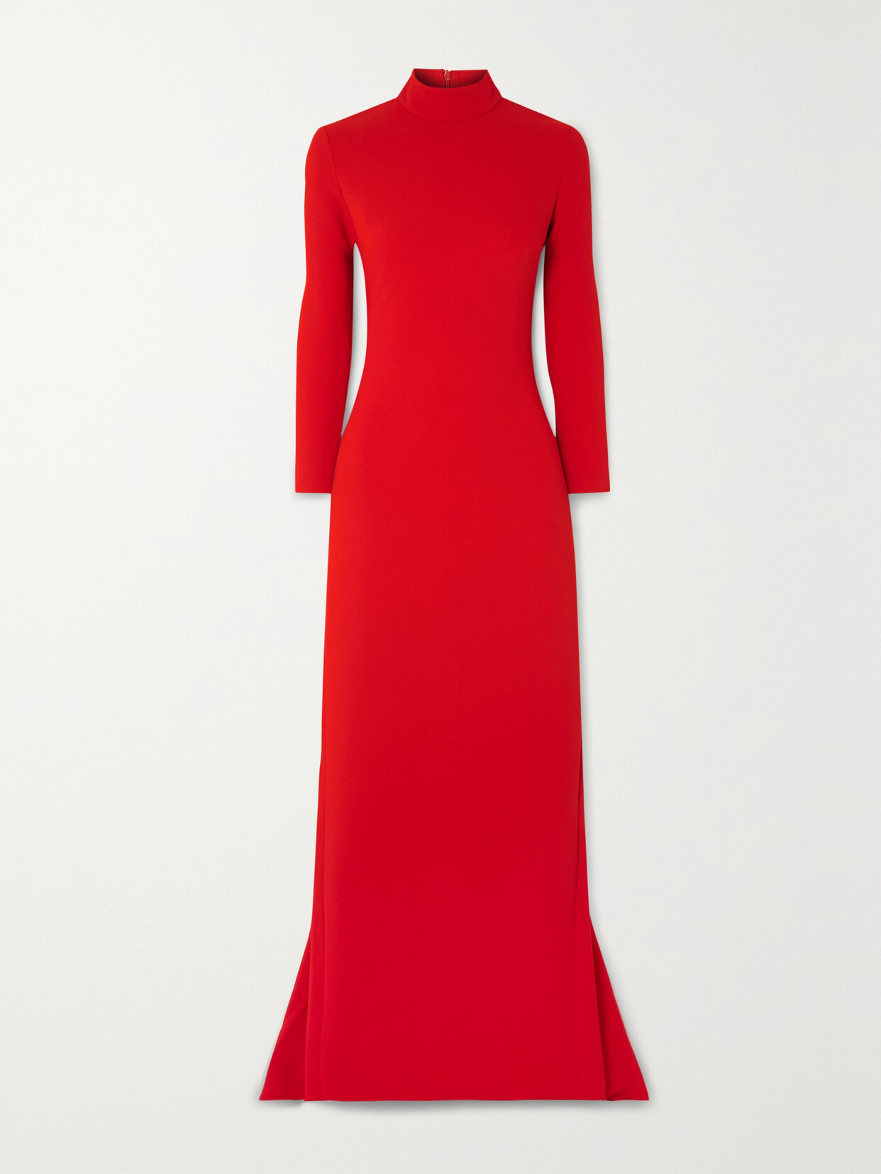 Solace London Vivienne Crepe Gown In Red