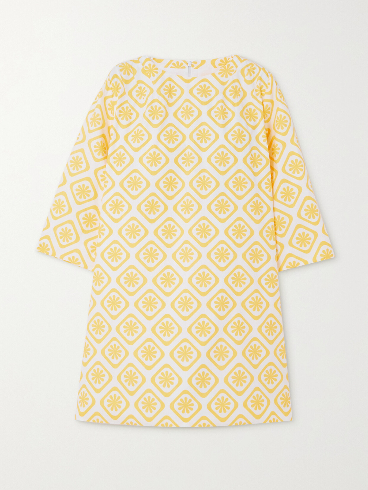 Sindiso Khumalo Thobi Printed Silk Mini Dress In Yellow