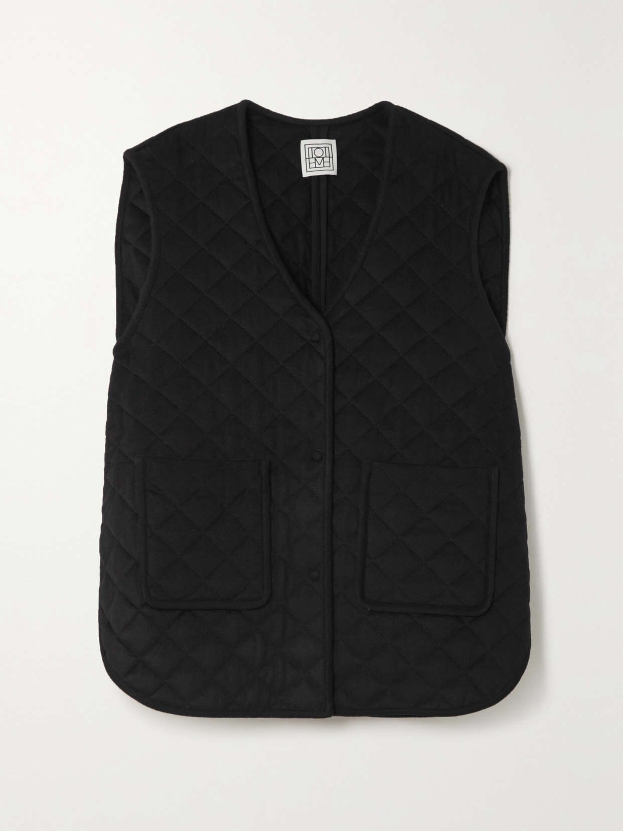 TOTÊME OVERSIZED QUILTED WOOL VEST