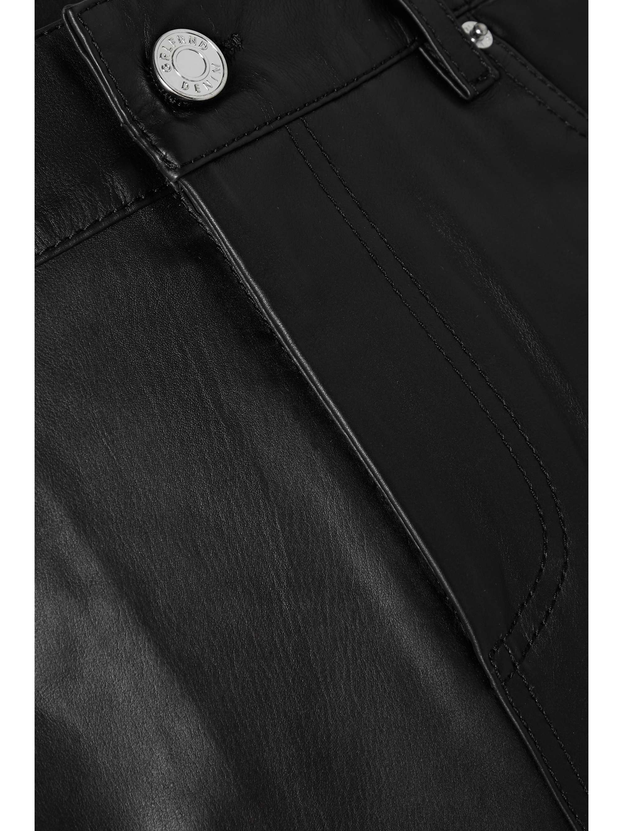 GRLFRND Niki leather mini skirt