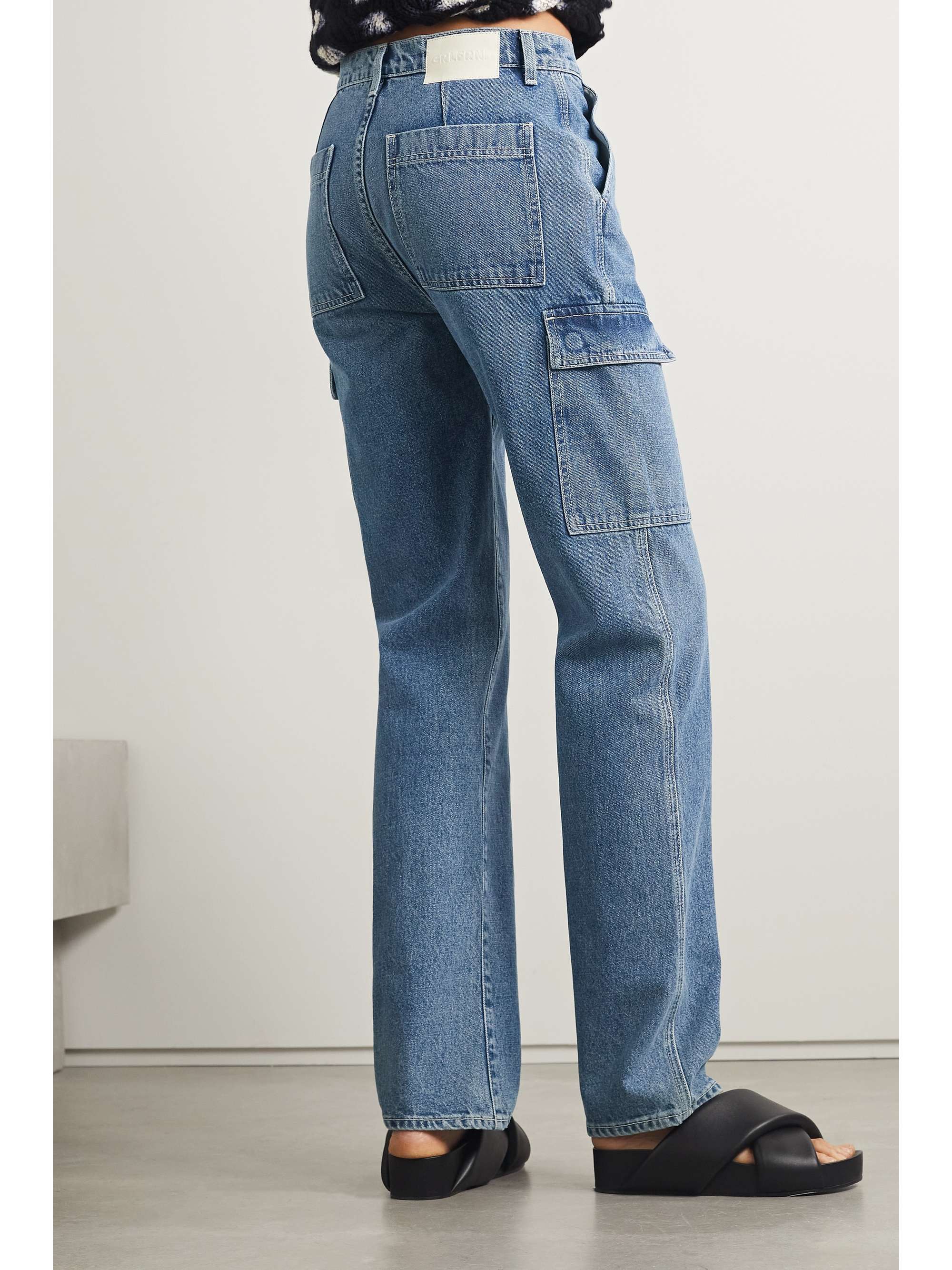 GRLFRND Harper high-rise straight-leg jeans