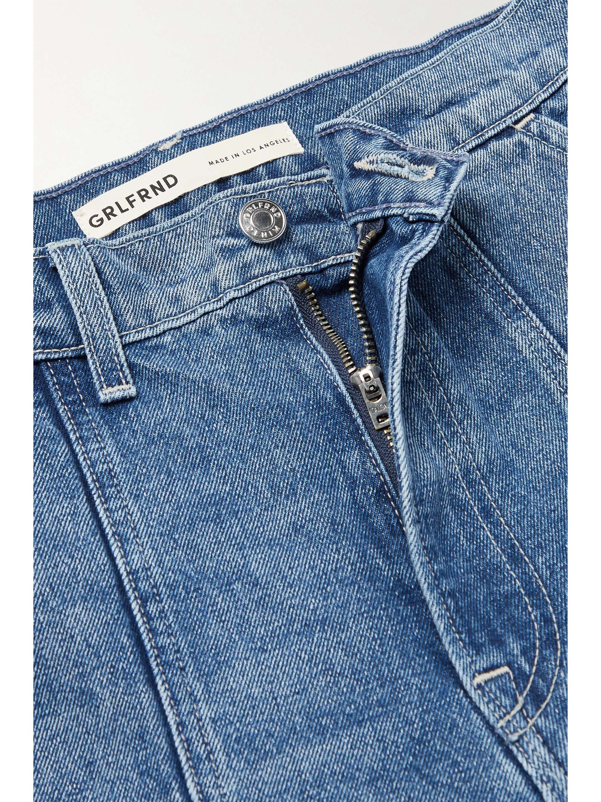 GRLFRND Harper high-rise straight-leg jeans