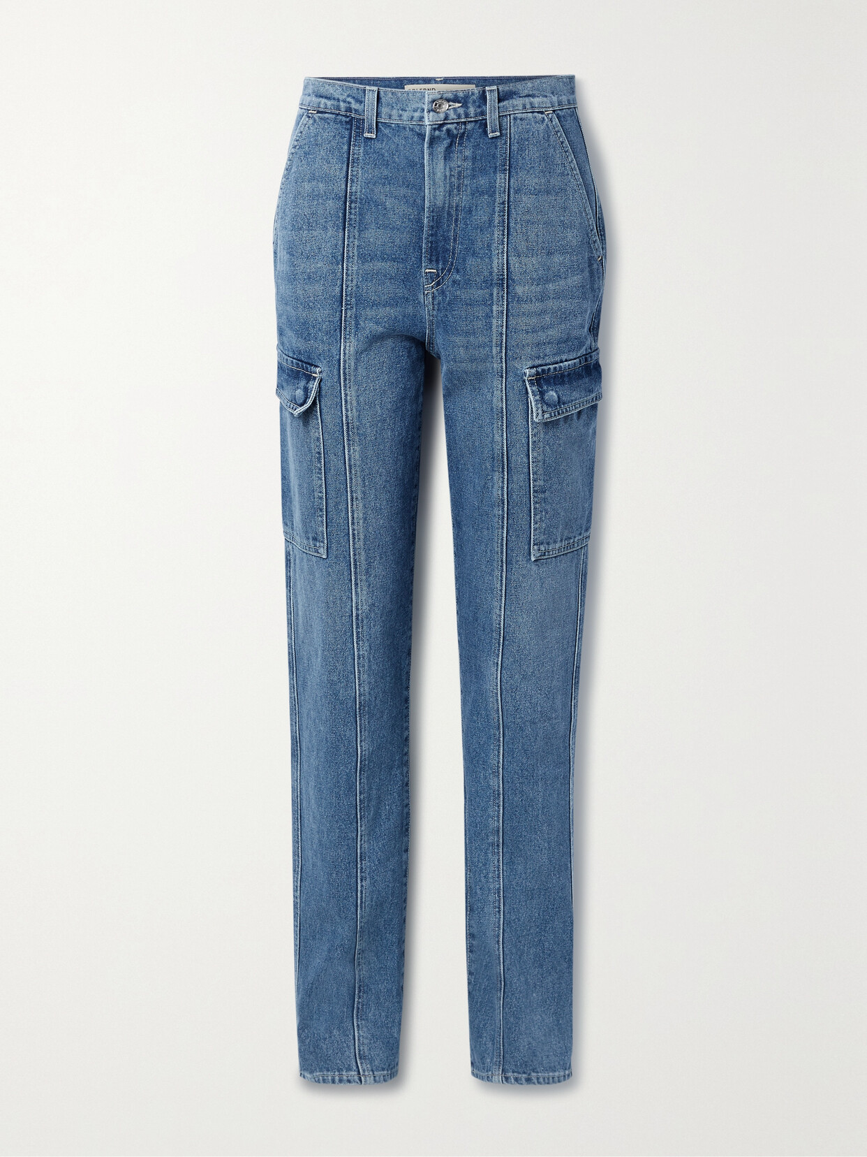 GRLFRND - Harper High-rise Straight-leg Jeans - Blue