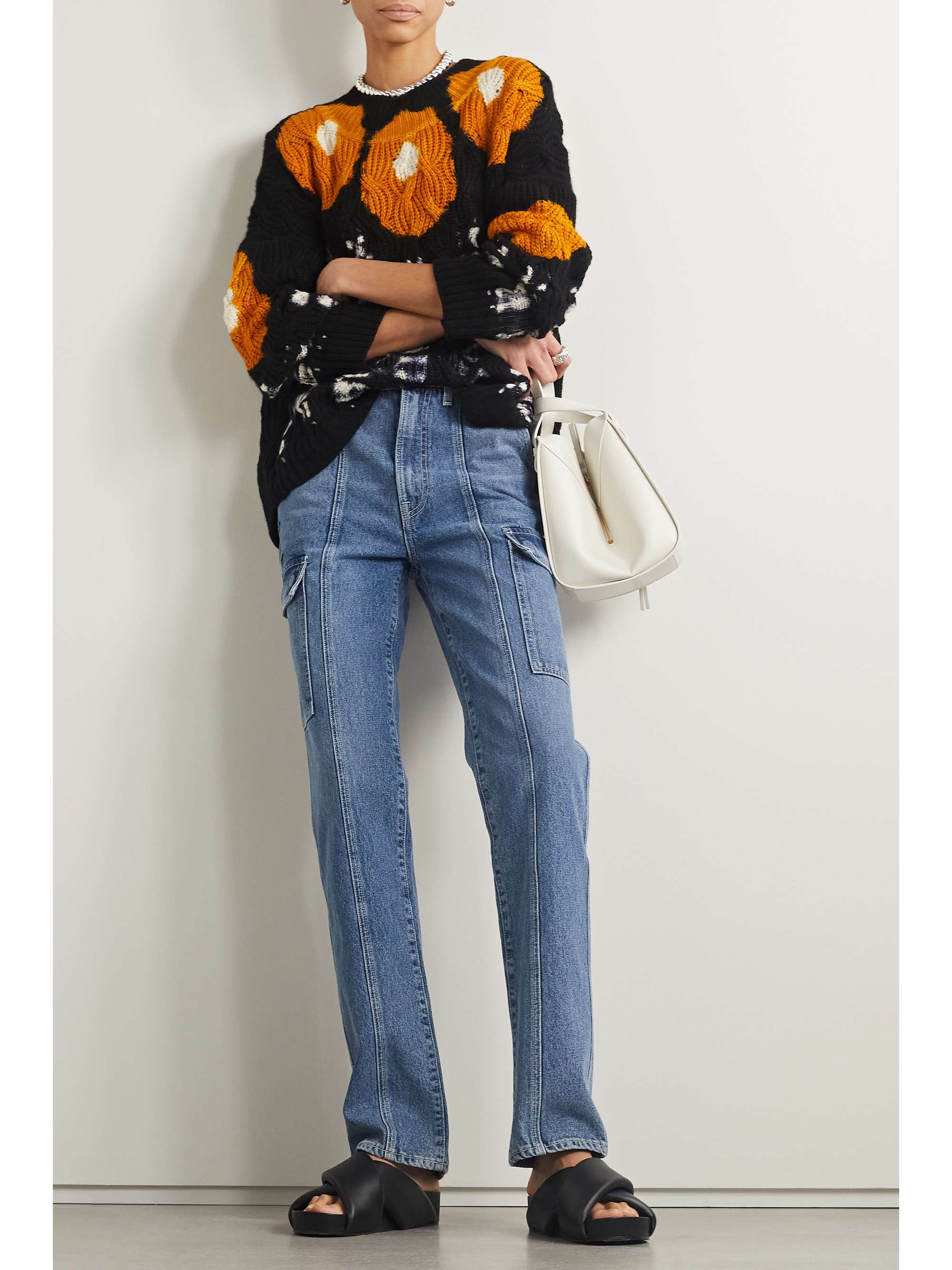 GRLFRND Harper high-rise straight-leg jeans