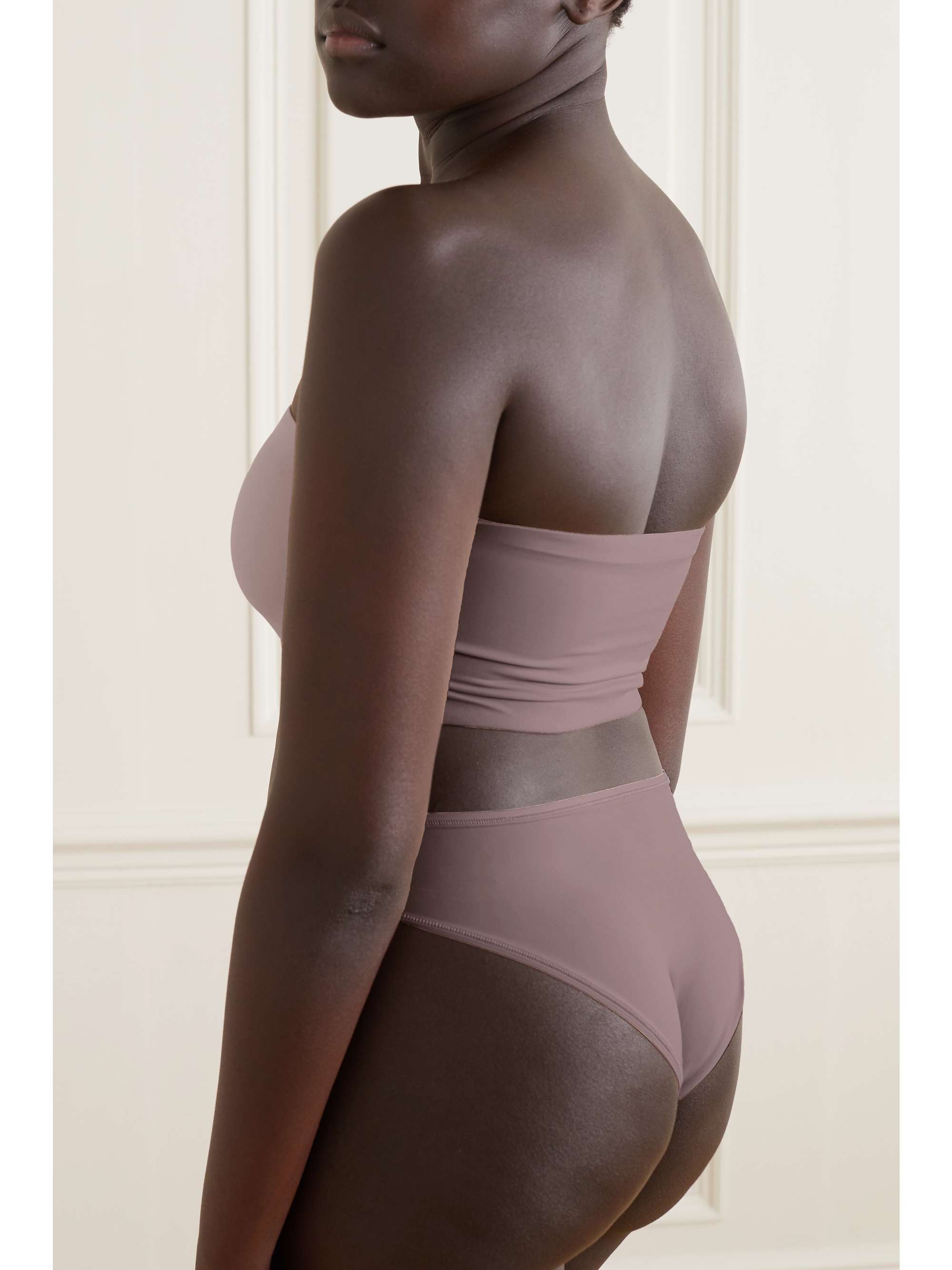 Neutral Fits Everybody bandeau bra Umber SKIMS NETAPORTER