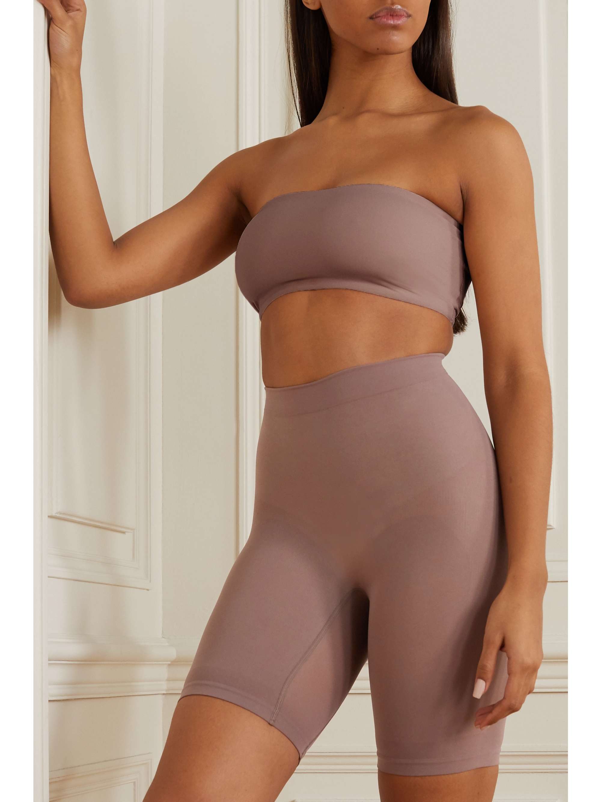 Neutral Fits Everybody bandeau bra Umber SKIMS NETAPORTER