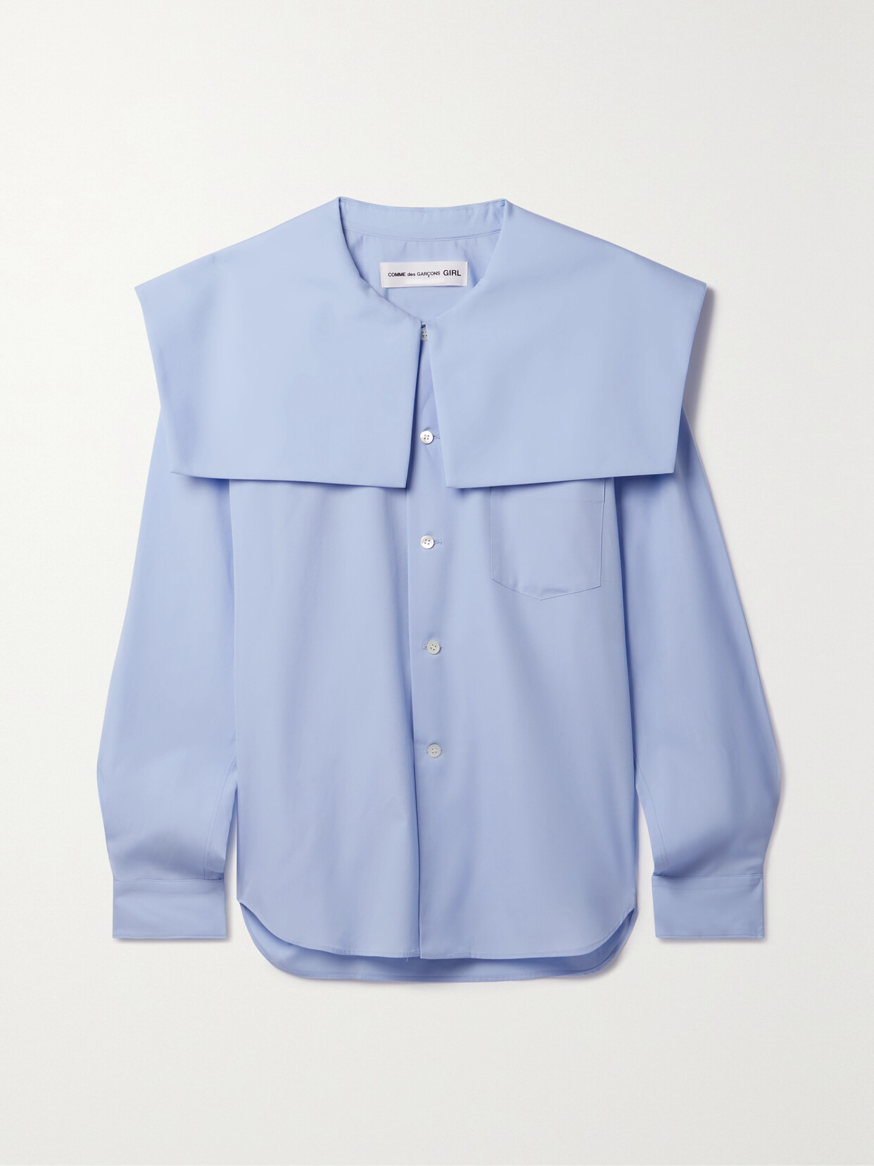 Comme des Garçons GIRL - Cotton-poplin Shirt - Blue