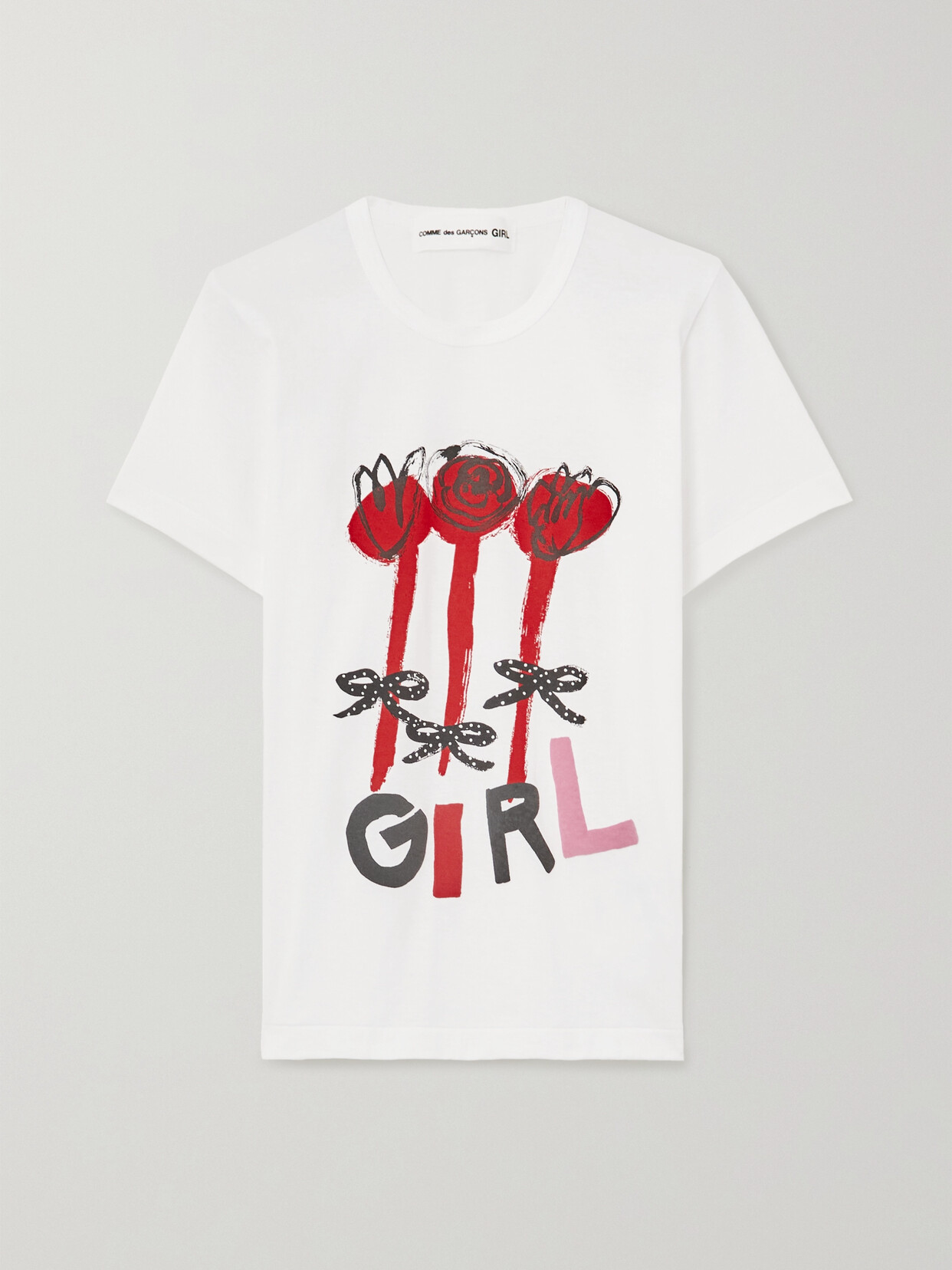 Comme des Garçons GIRL Printed Cotton-jersey T-shirt