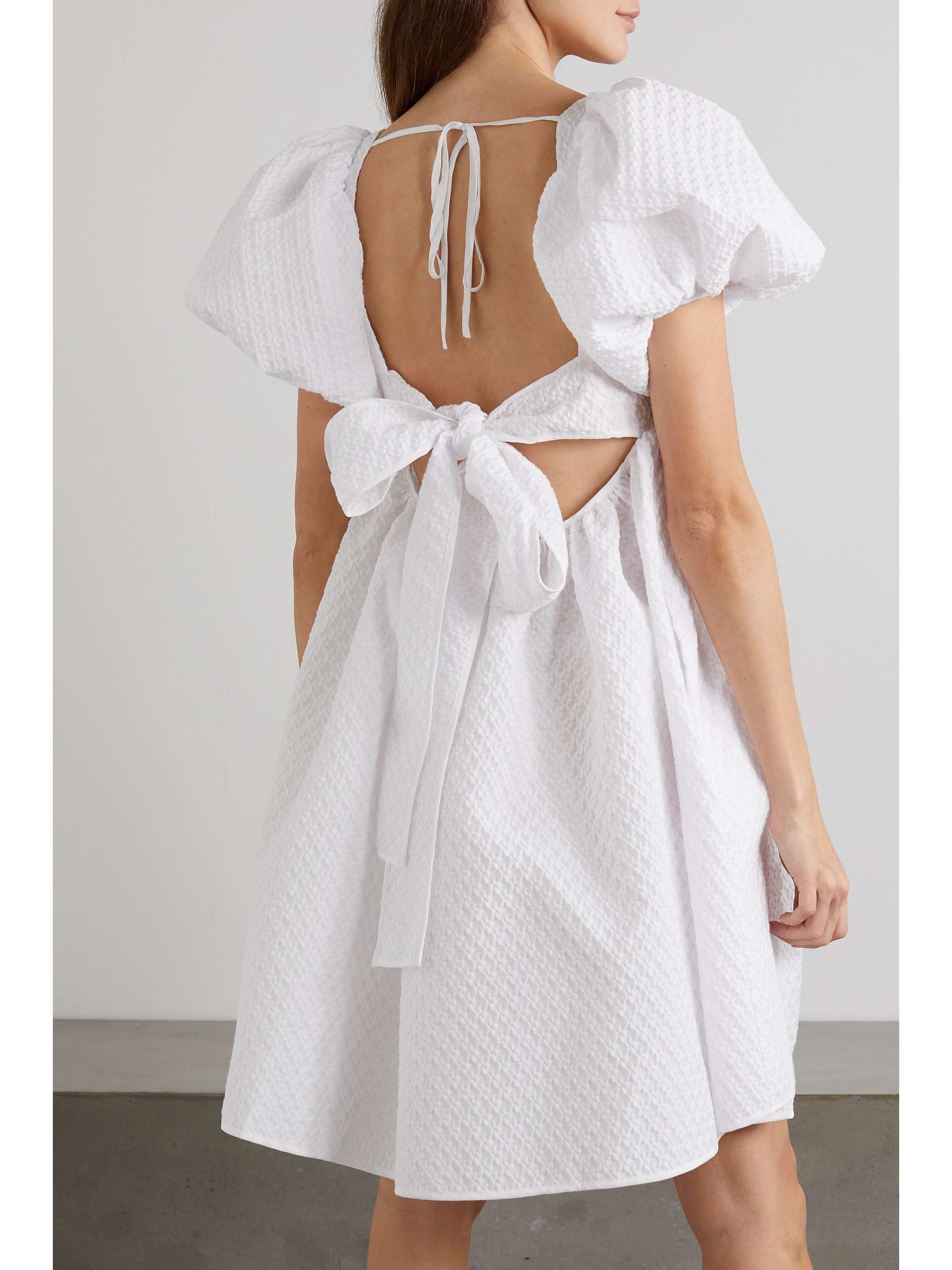 CECILIE BAHNSEN Tilde cotton-blend cloqué mini dress