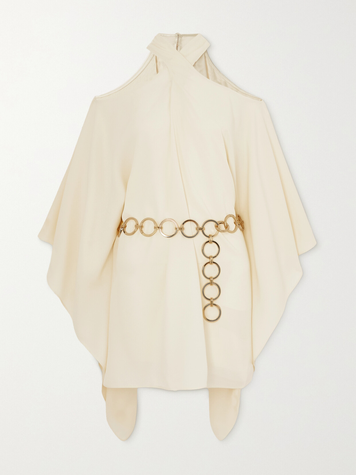 Taller Marmo Neutral Piccolo Mambo Asymmetric Mini Dress In Neutrals