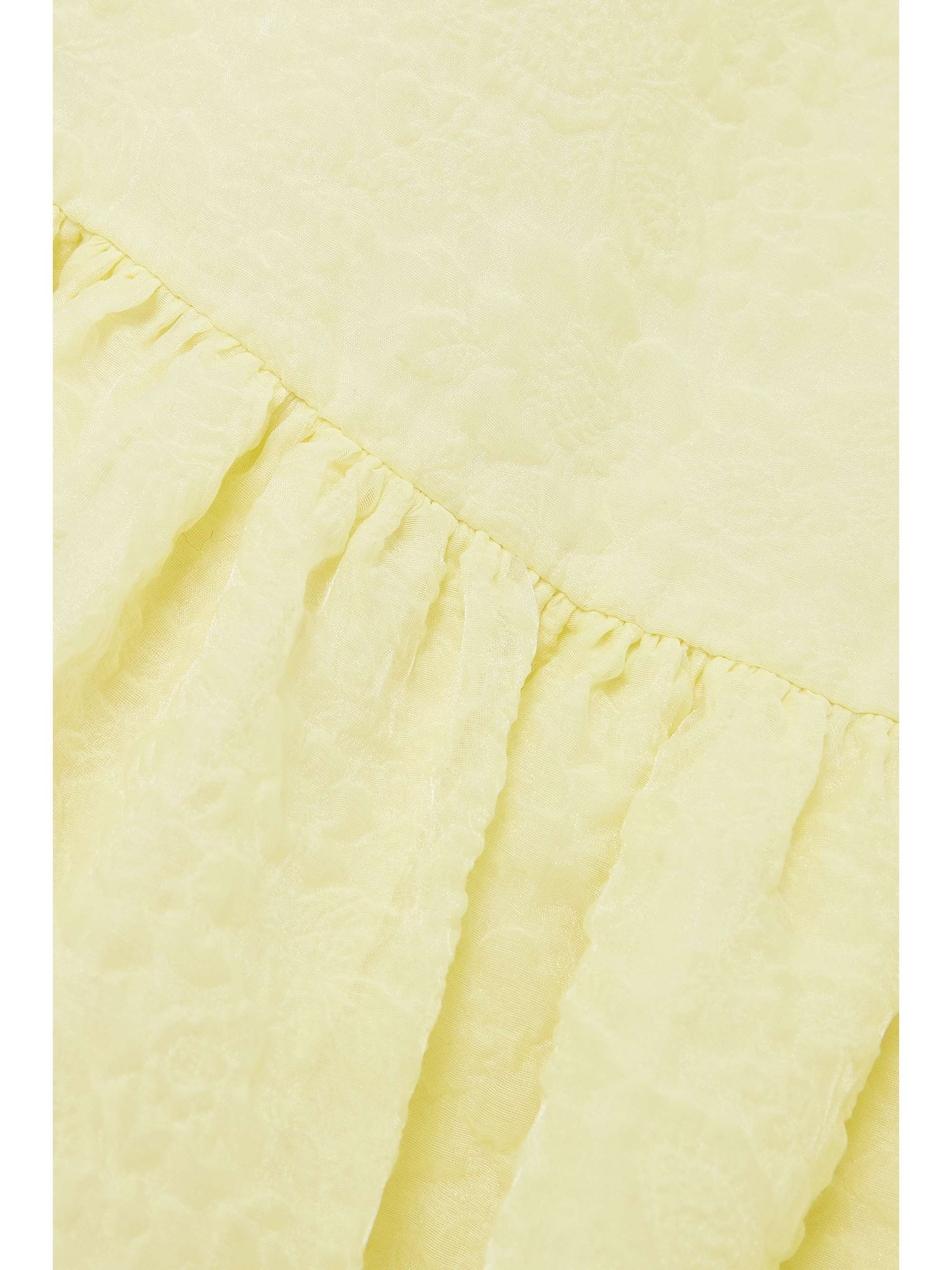 ERDEM Maple tiered organza-cloqué mini dress