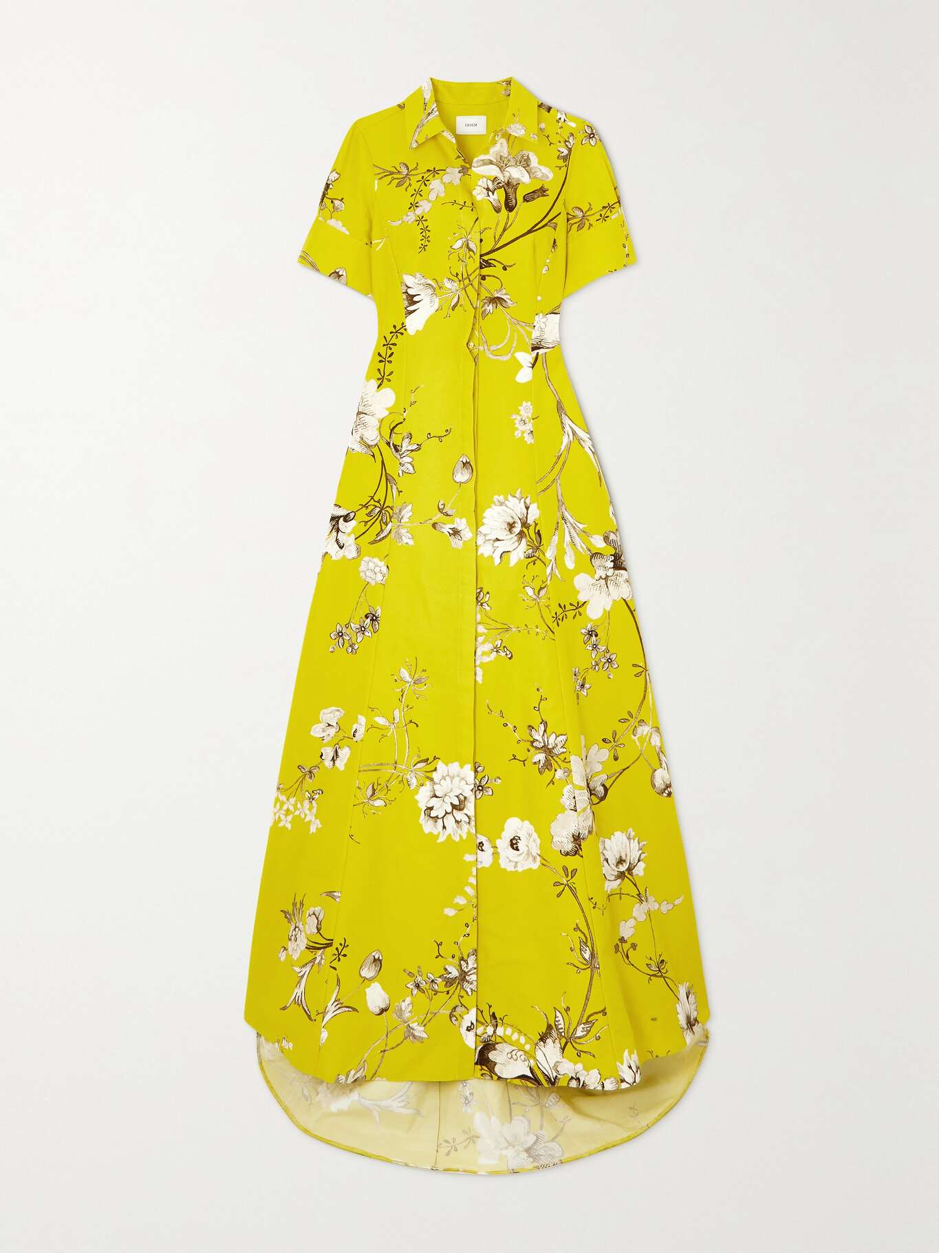 ERDEM Ilana floralprint cottonfaille gown NETAPORTER