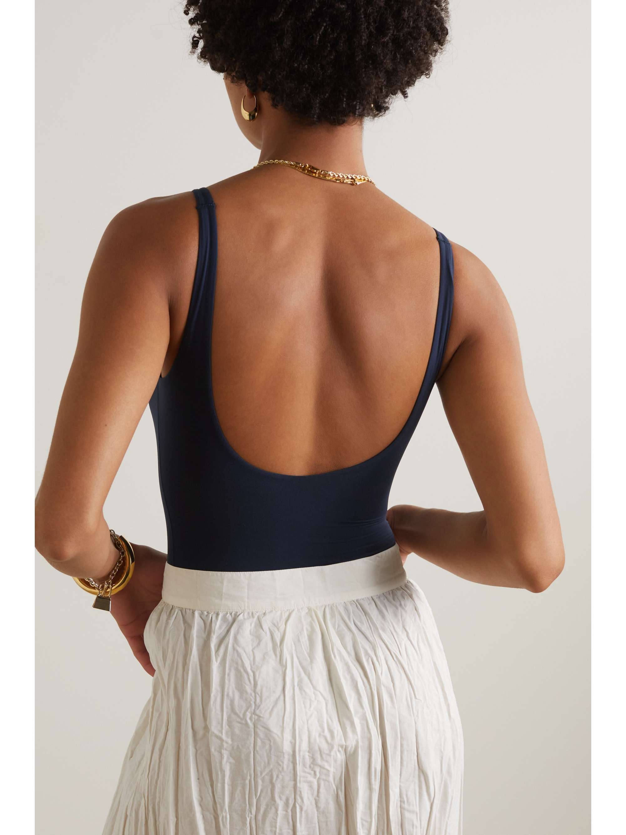 SKIMS Fits Everybody thong bodysuit - Navy