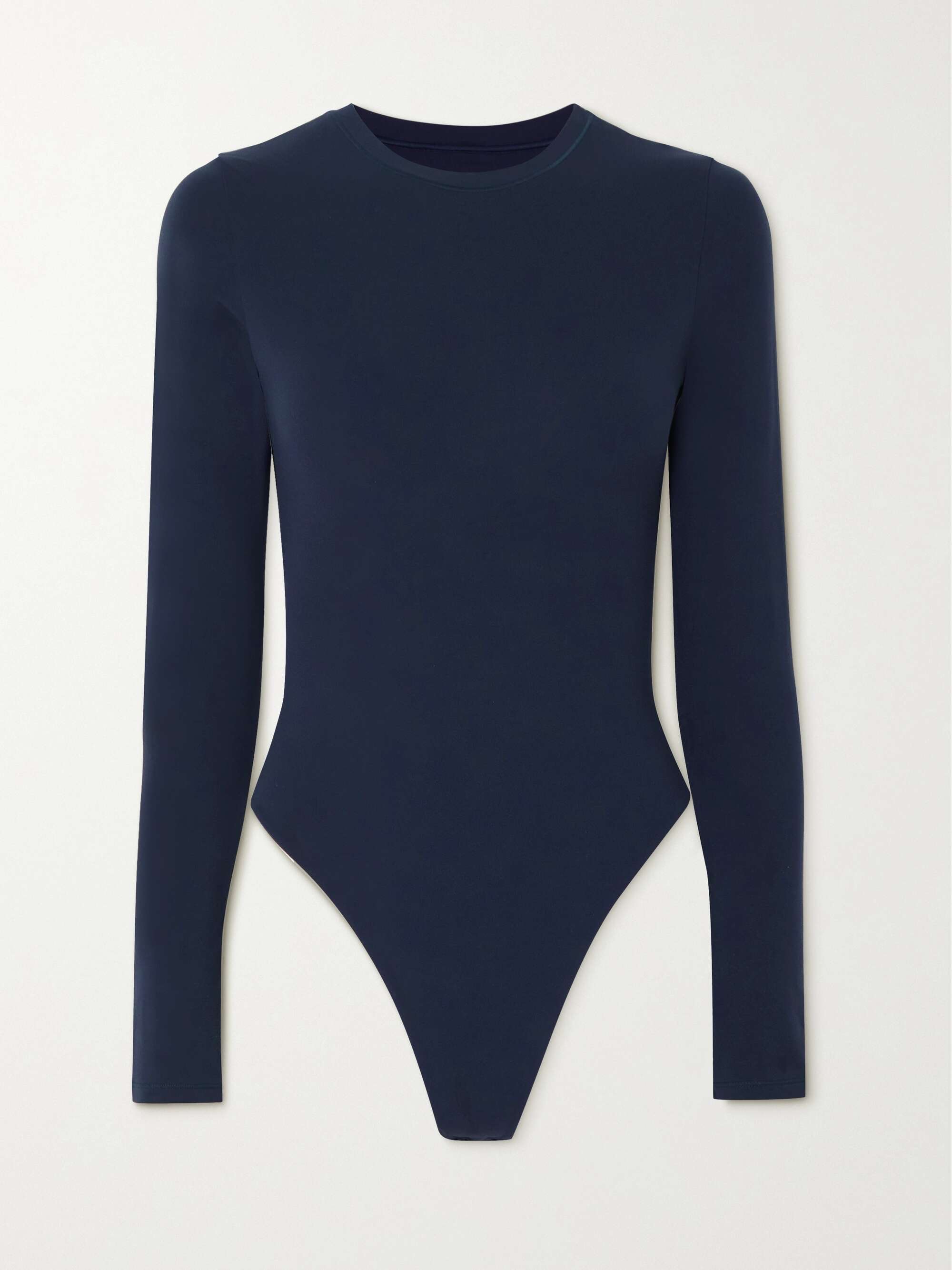 SKIMS Fits Everybody stretch-jersey thong bodysuit - Navy | NET-A-PORTER