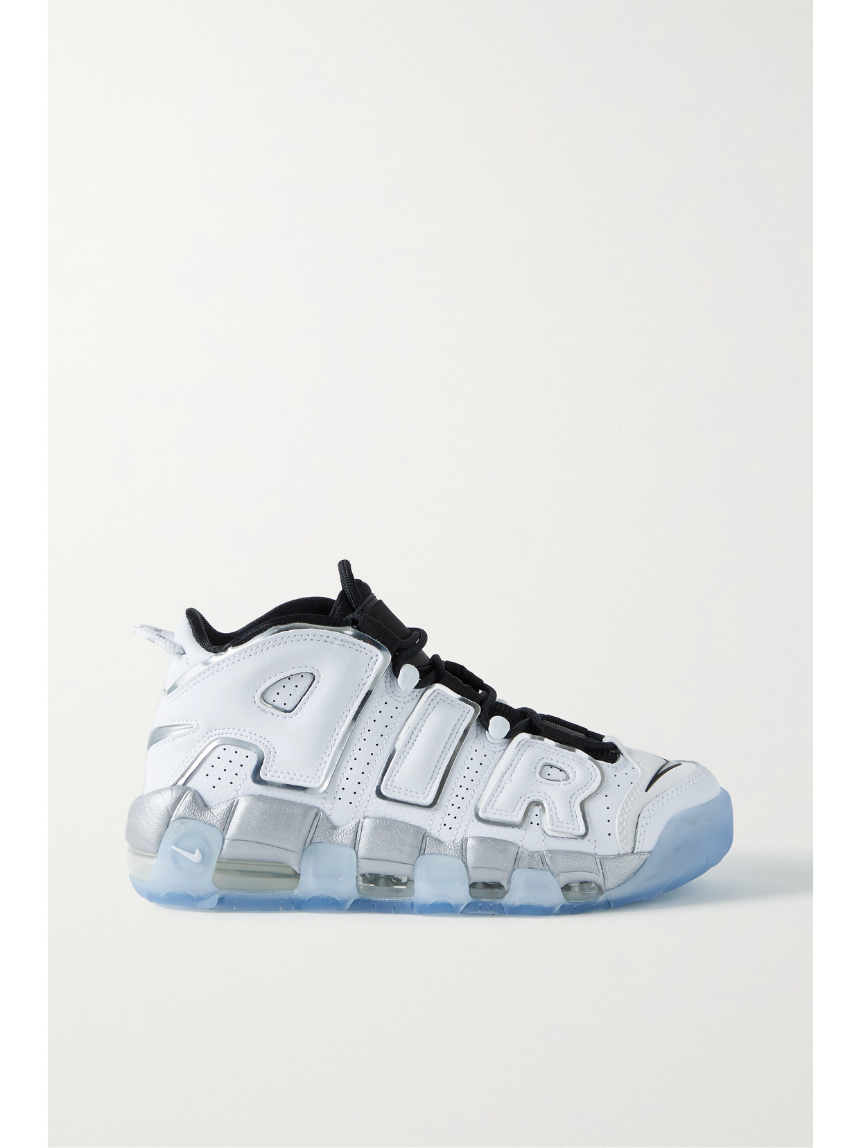 Nike - Air More Uptempo Se Rubber-trimmed Leather And Mesh Sneakers - White