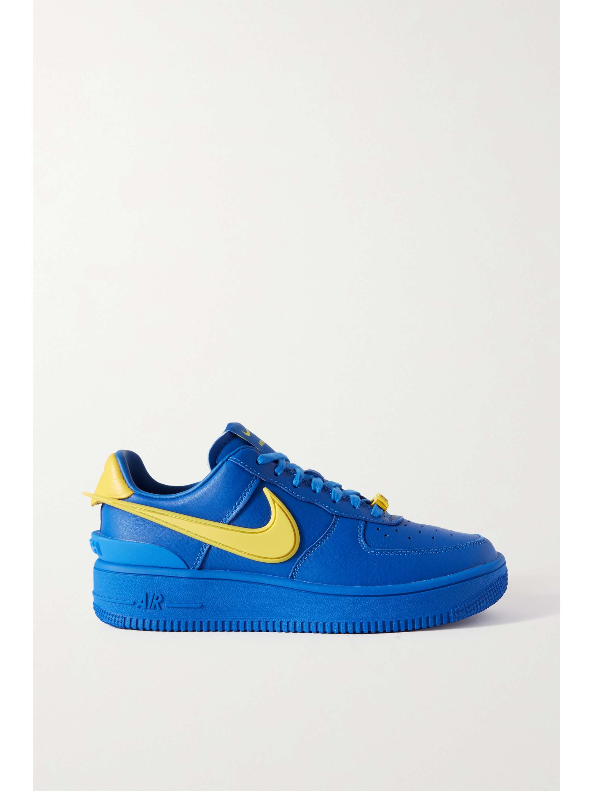 NIKE + AMBUSH Air Force 1 rubber-trimmed leather sneakers | NET-A-PORTER