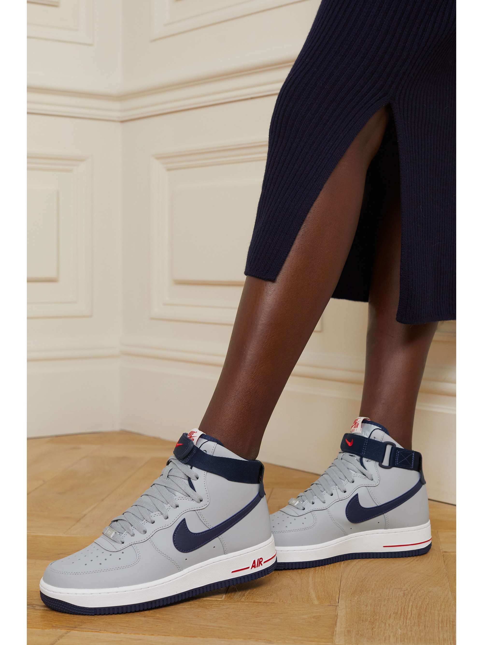 Air Force 1 QS leather sneakers | NET-A-PORTER