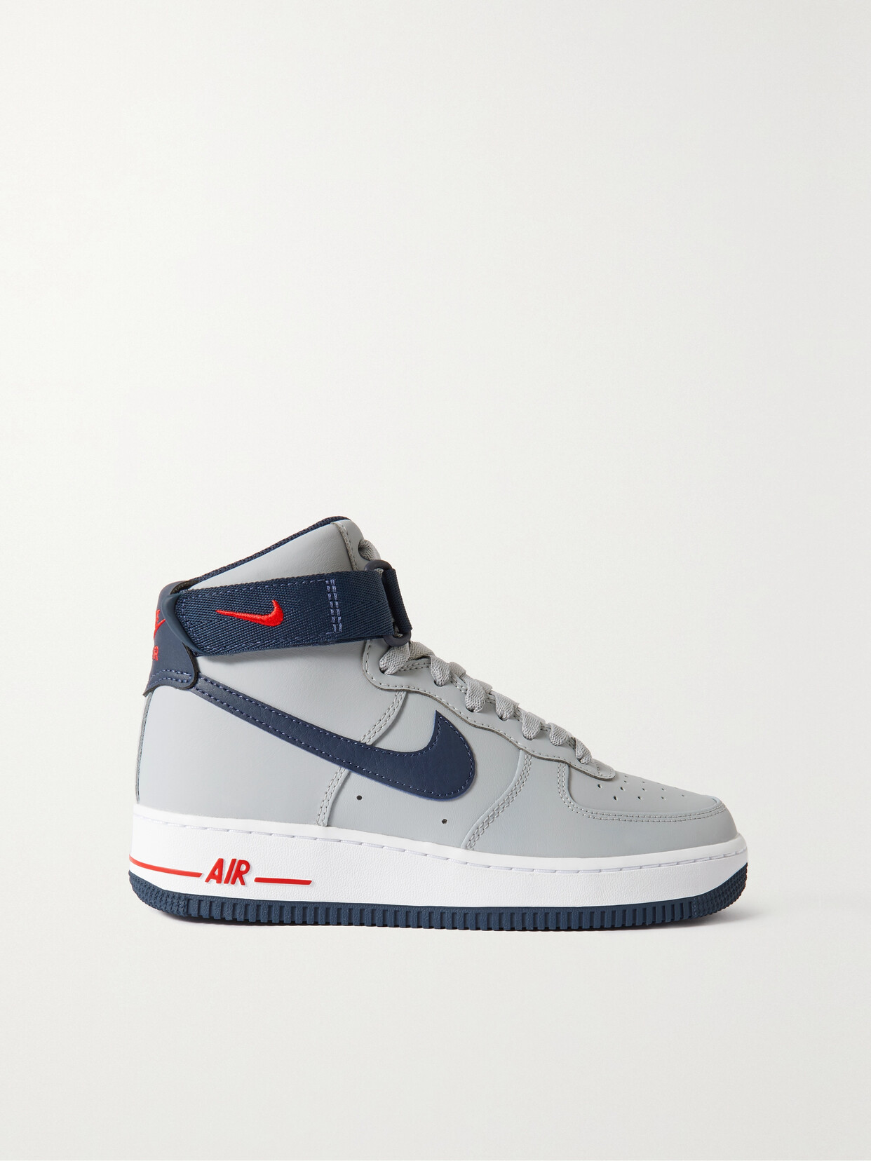 NIKE AIR FORCE 1 QS LEATHER HIGH-TOP SNEAKERS