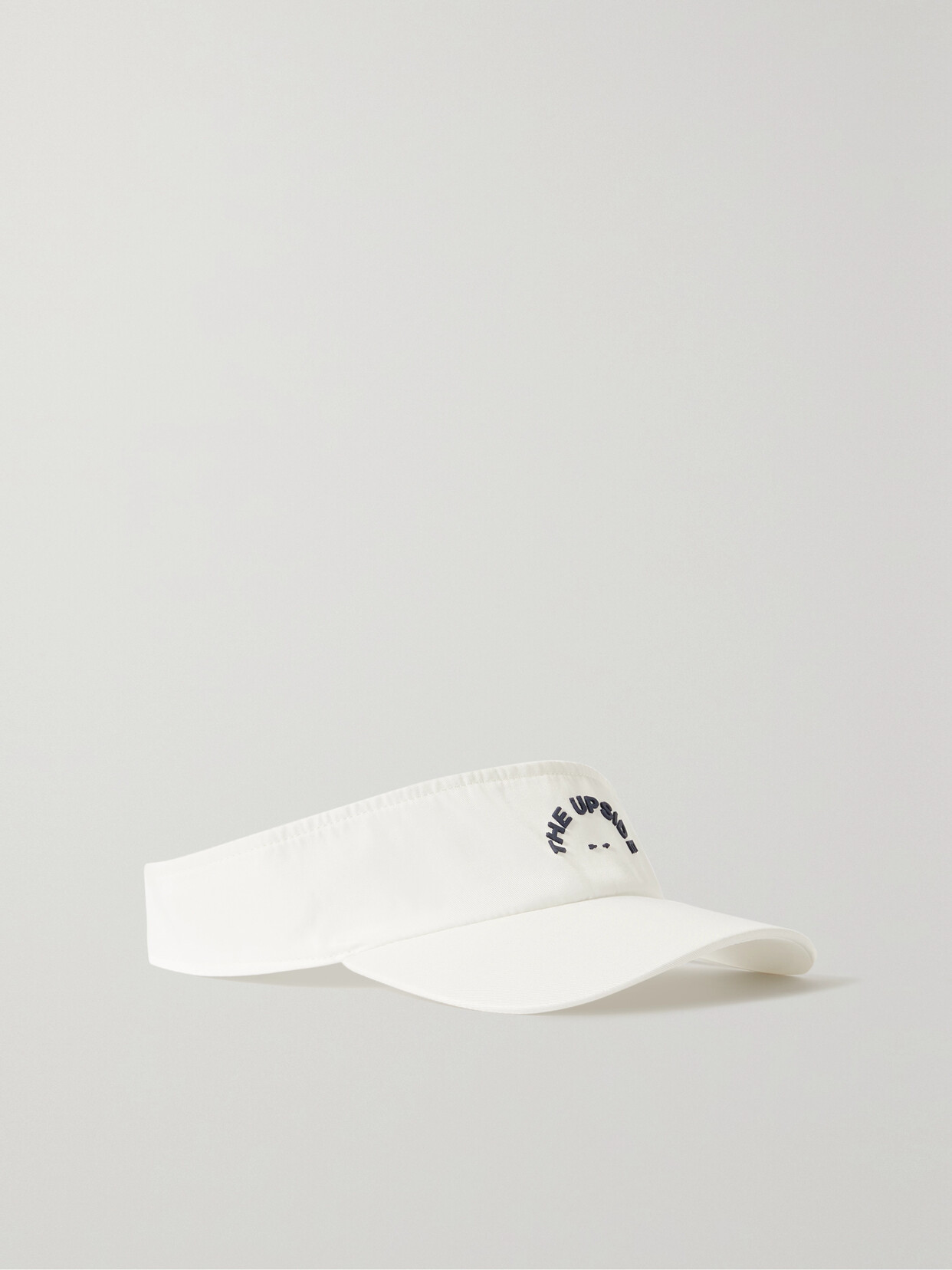 The Upside - Sunny Embroidered Cotton-twill Visor - White