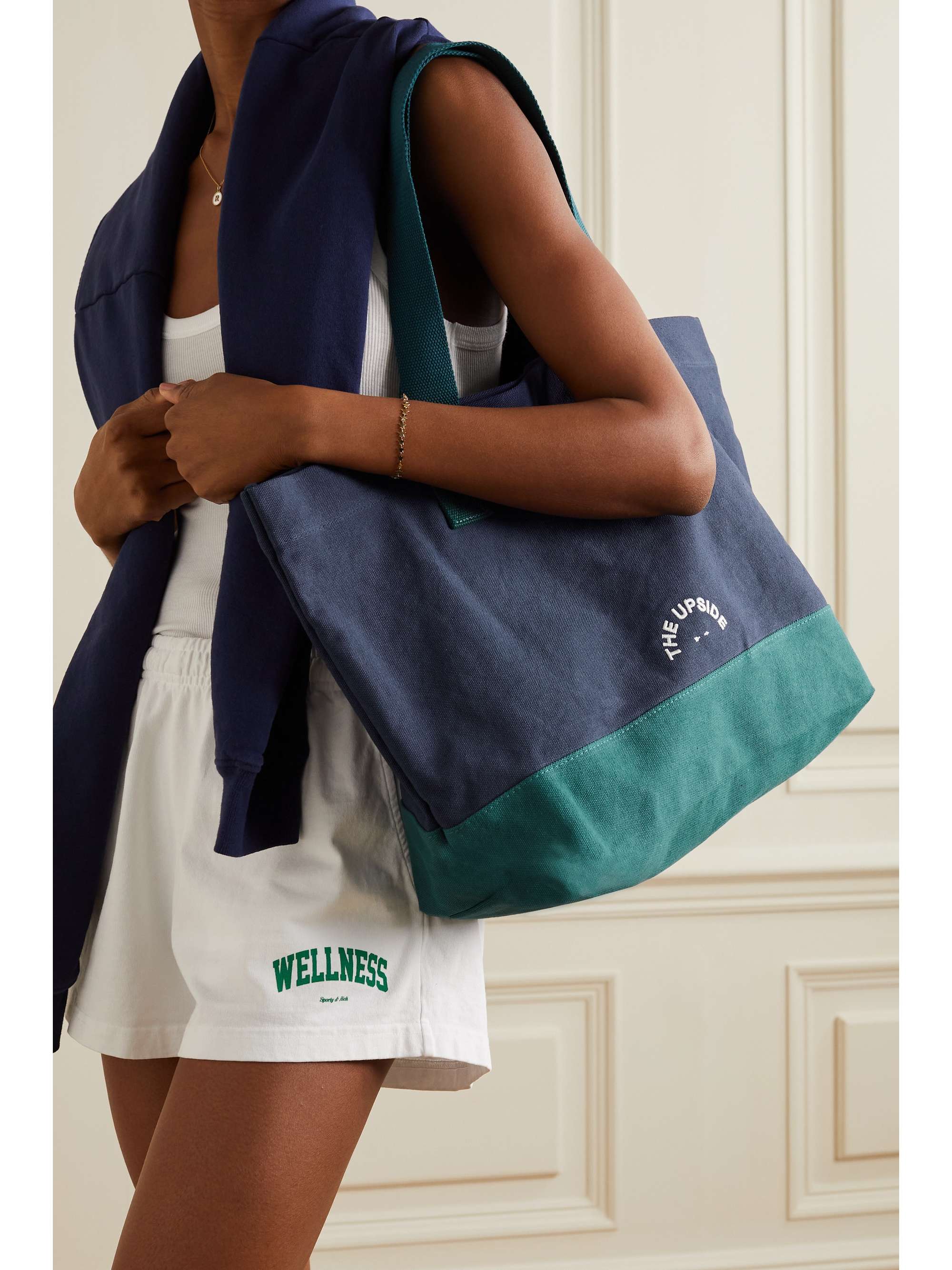 THE UPSIDE Hudson two-tone canvas tote