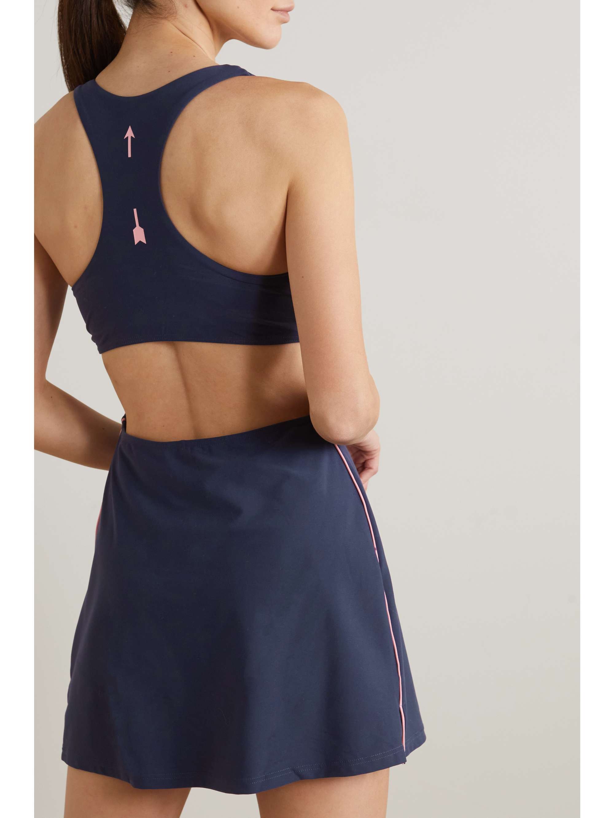 THE UPSIDE Hot Shot cutout stretch recycled-jersey tennis dress