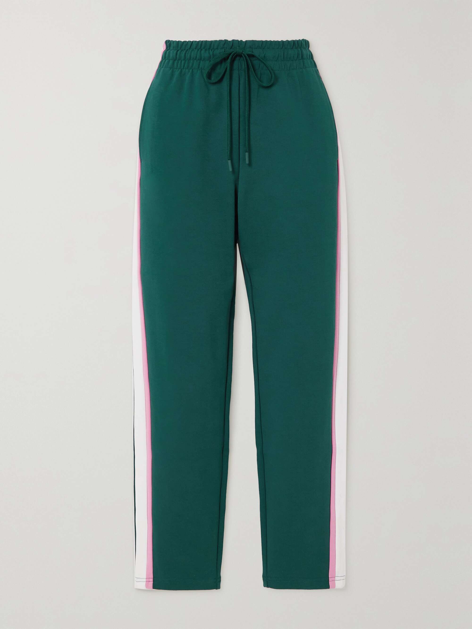 THE UPSIDE Franca striped organic cotton-jersey track pants | NET-A-PORTER