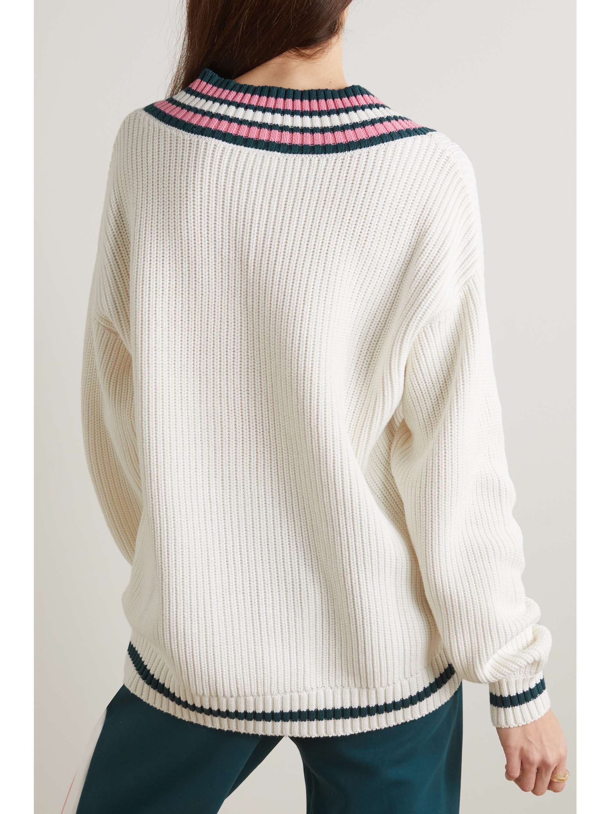 THE UPSIDE Louie striped knitted sweater