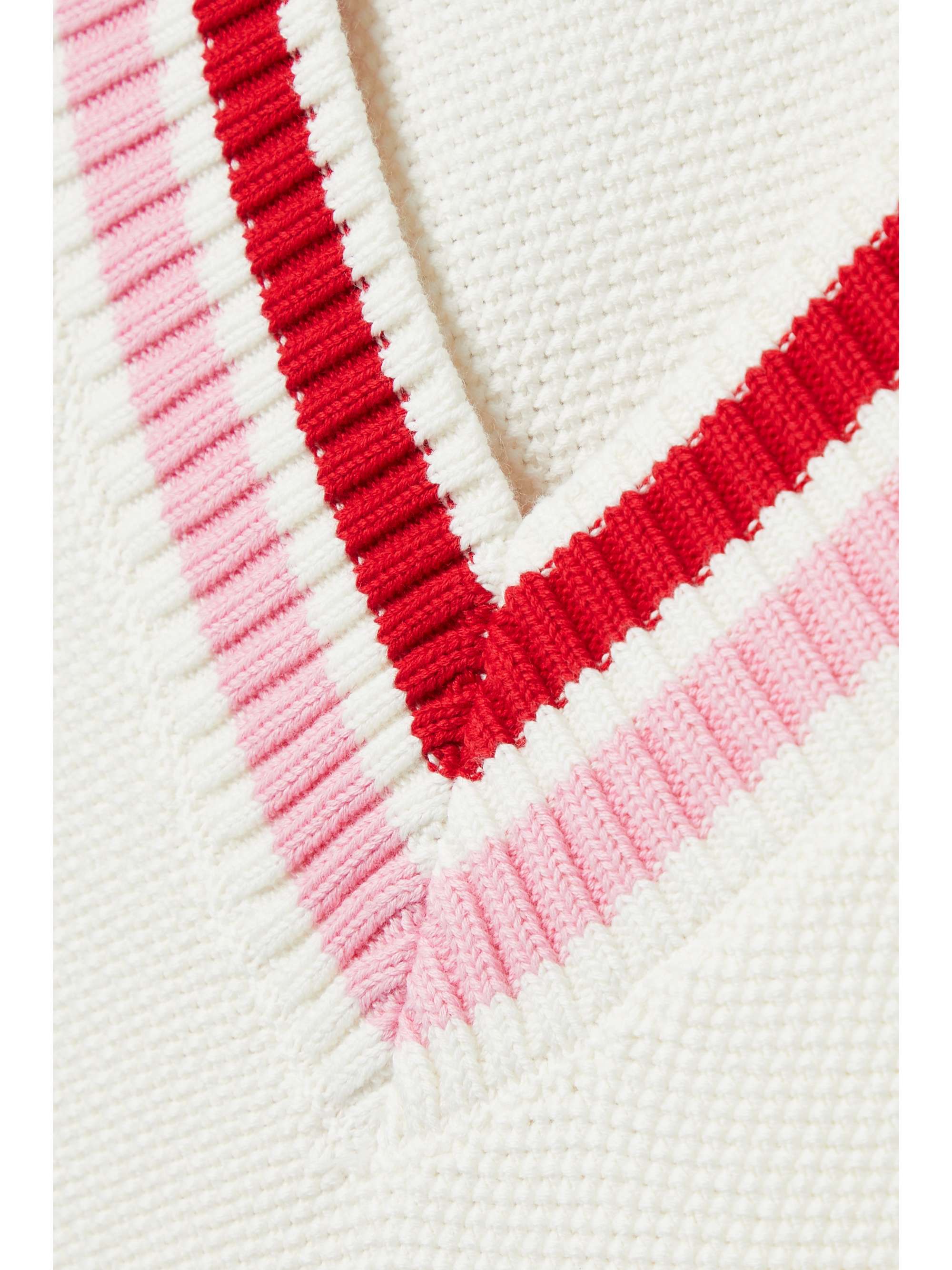 THE UPSIDE Quinn striped organic cotton vest