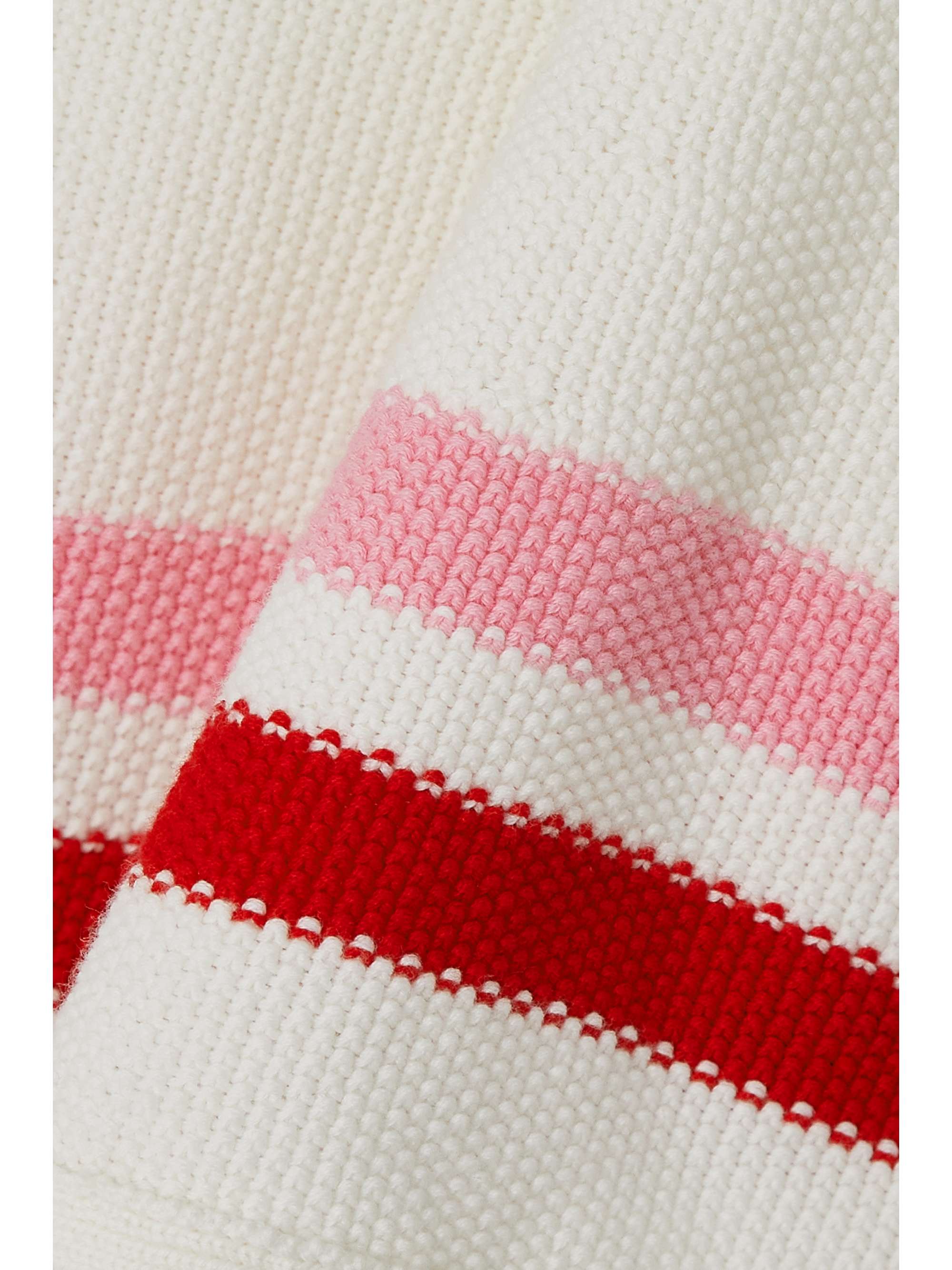 THE UPSIDE Salima striped cotton mini wrap skirt