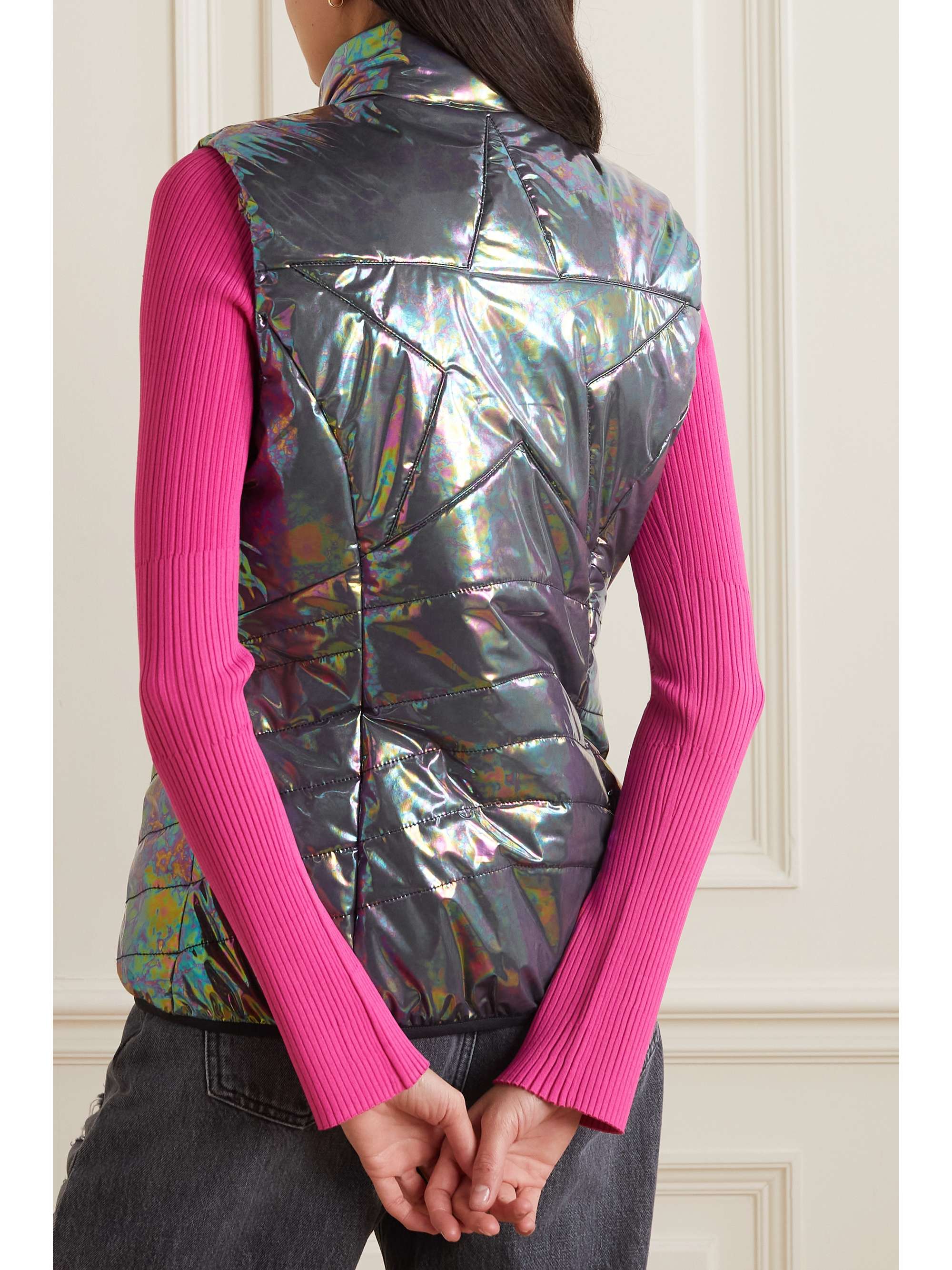 JETSET New Minou padded holographic shell vest