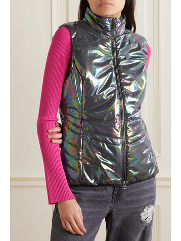 JETSET New Minou padded holographic shell vest