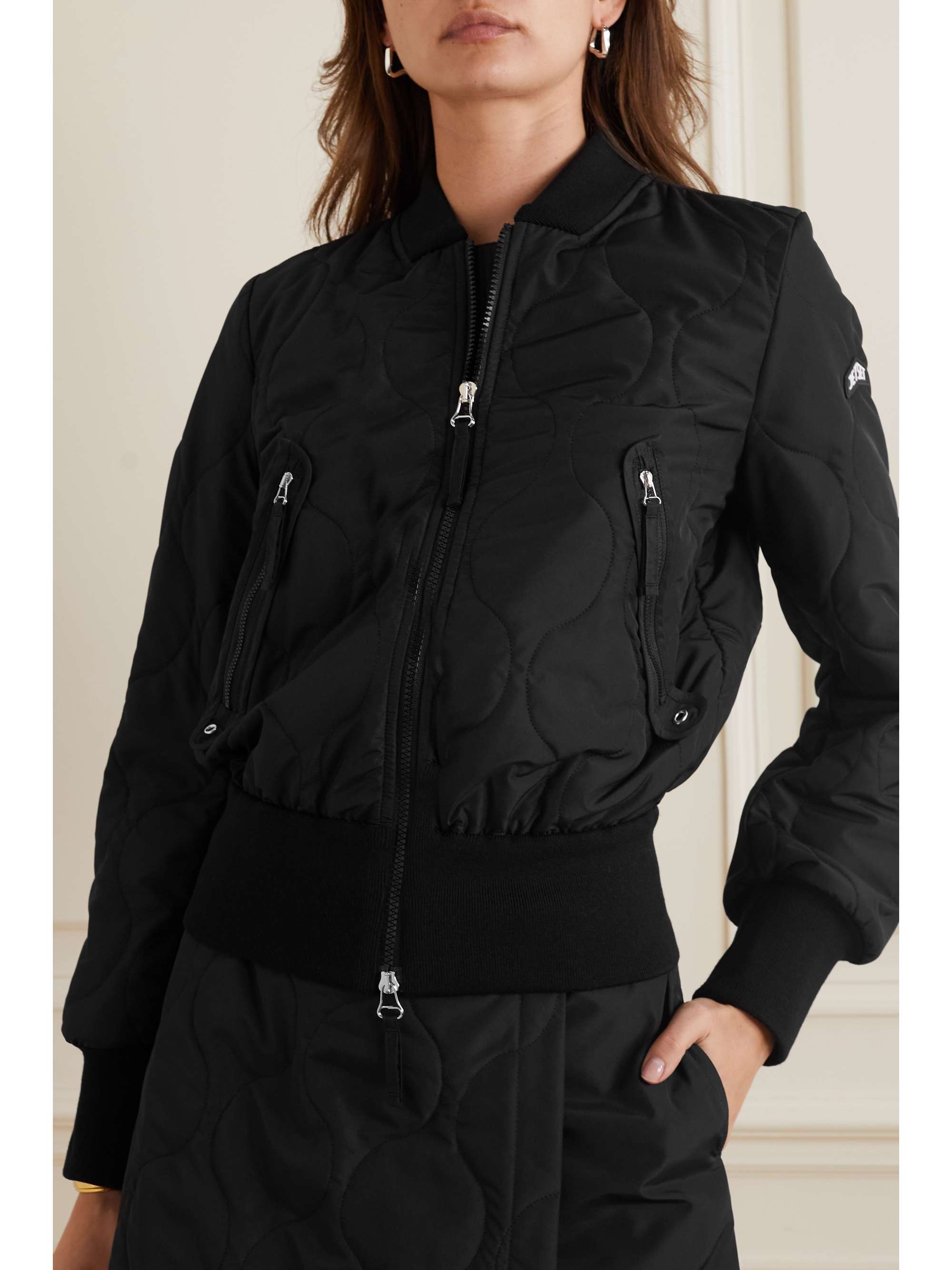 JETSET Narisse quilted shell bomber jacket