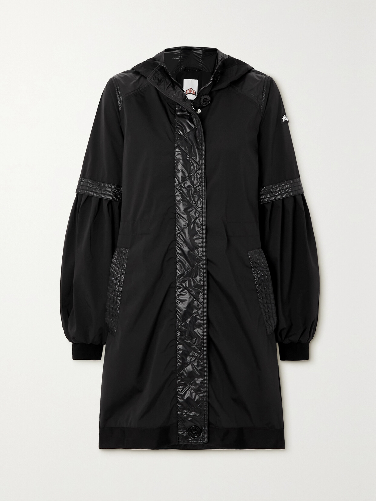 JETSET - Susan Hooded Shell Coat - Black