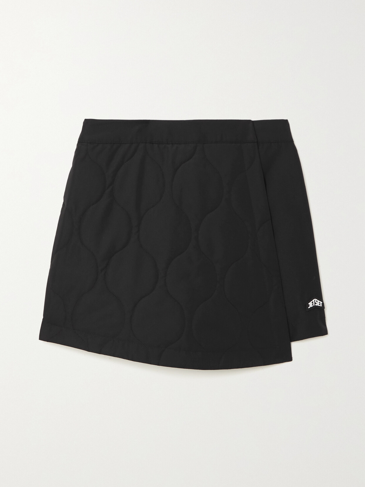 JETSET - Bali Wrap-effect Quilted Shell Shorts - Black