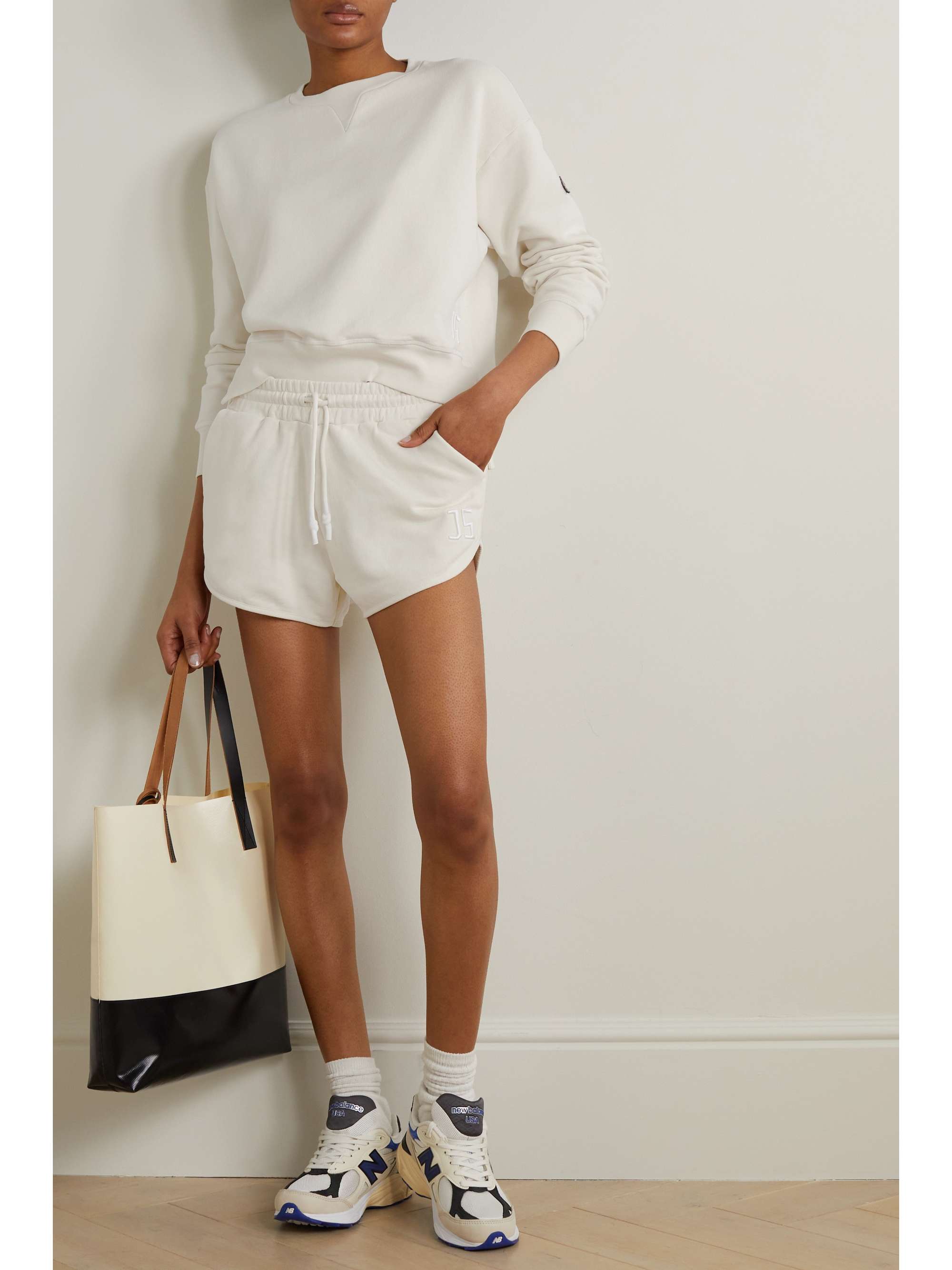 JETSET Candy organic cotton-jersey shorts