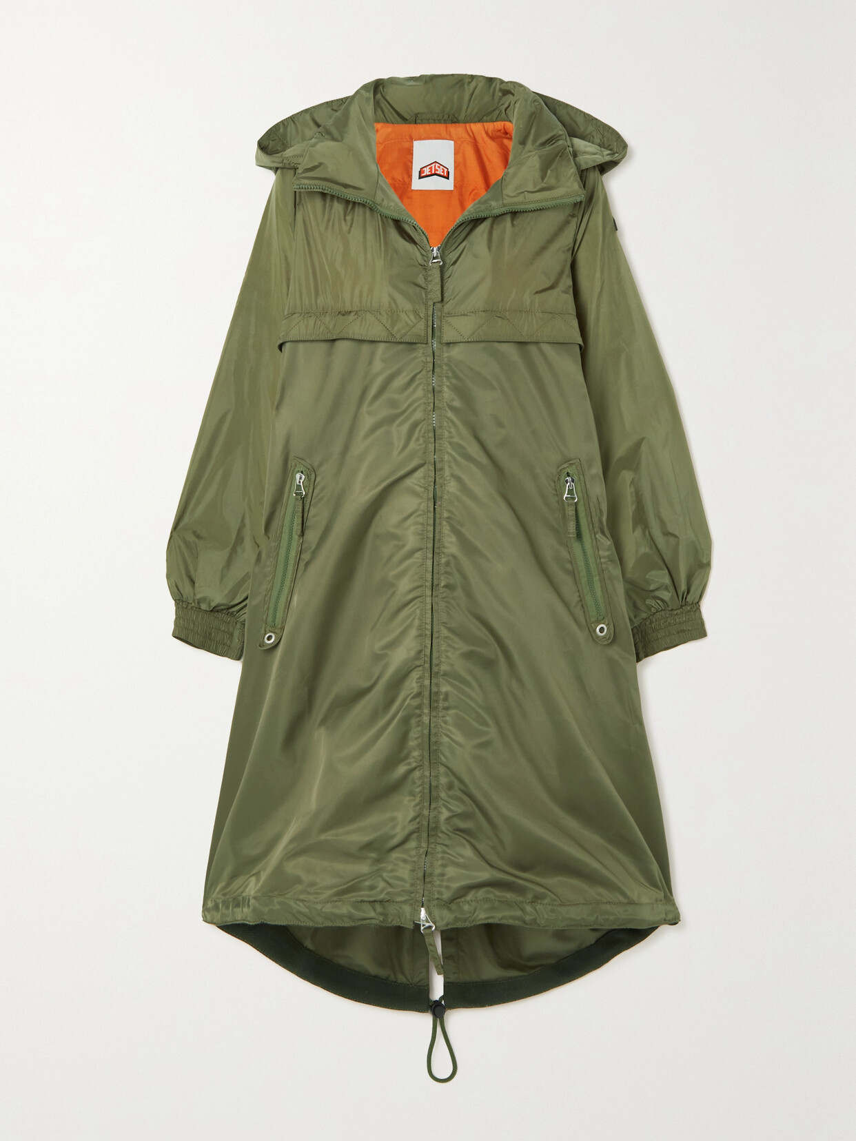 Jetset Carrie Oversized Hooded Recycled-shell Parka In Green