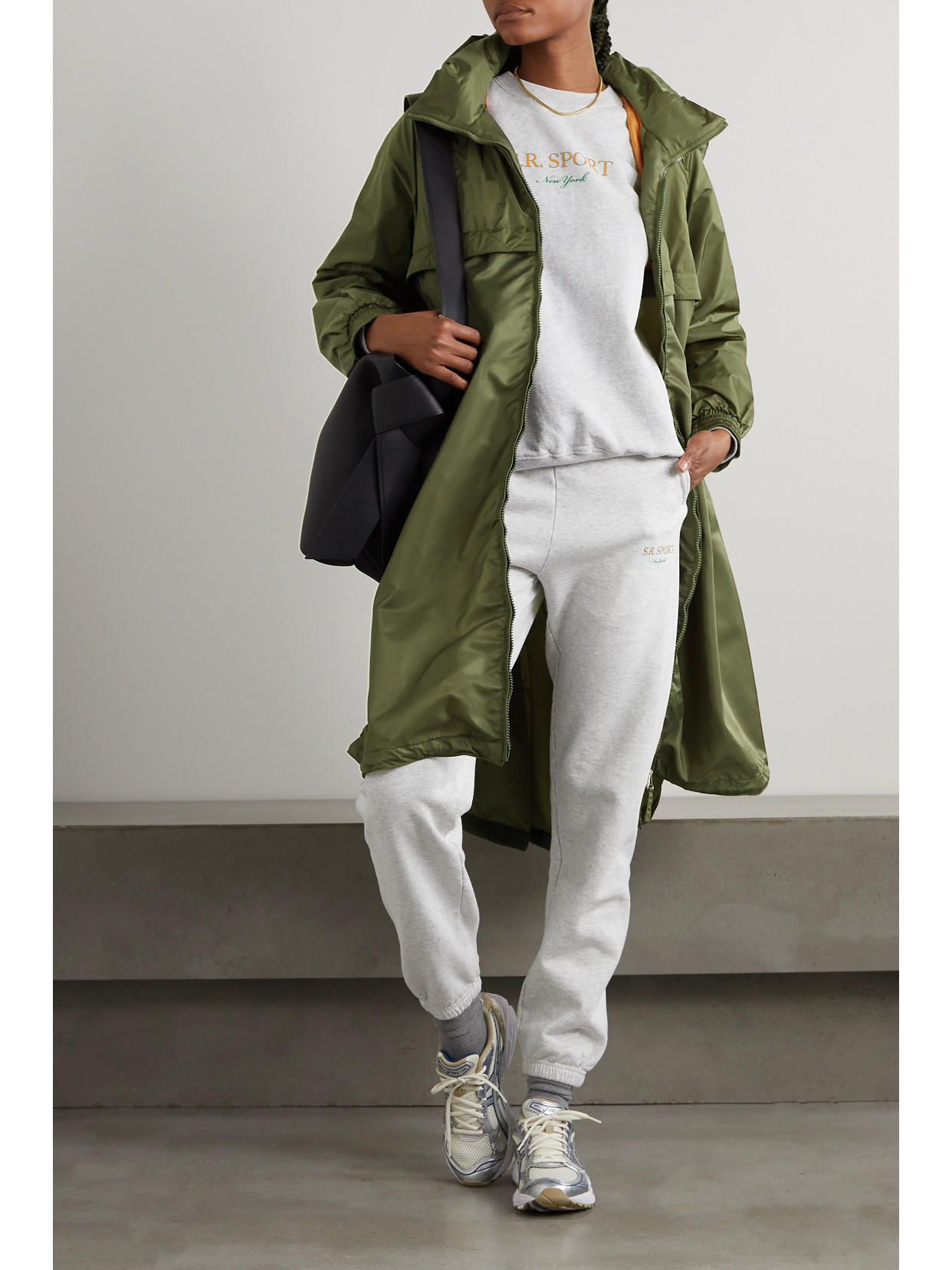 Shop Jetset Carrie Oversized Hooded Recycled-shell Parka In Green