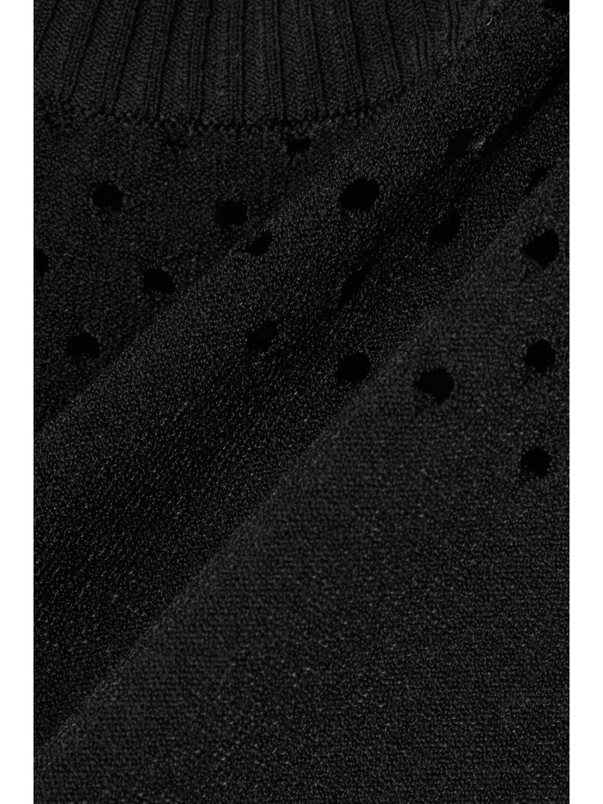Jetset - Appliquéd Perforated T-Shirt